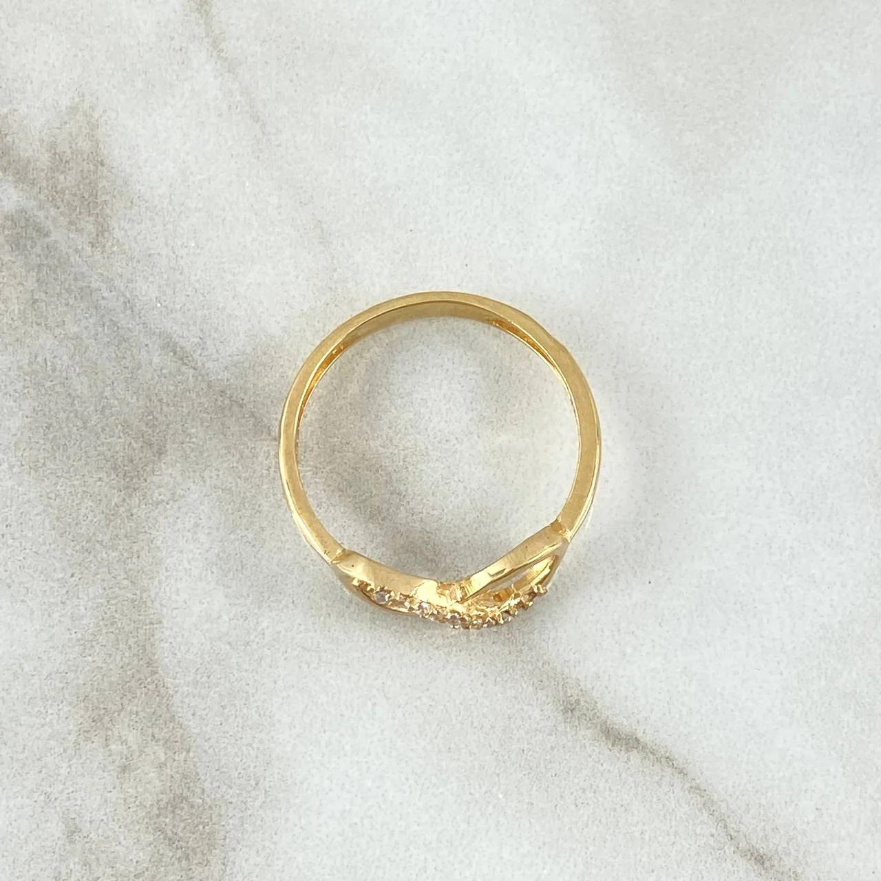 Anillo Infinito 1.85gr / T7 1/2 / Oro Amarillo 18K * - Image 3