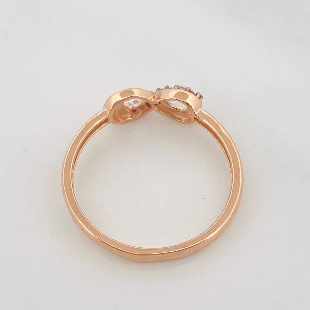 Anillo Infinito 1.8g / T7 Oro Rosa 18K - Image 4