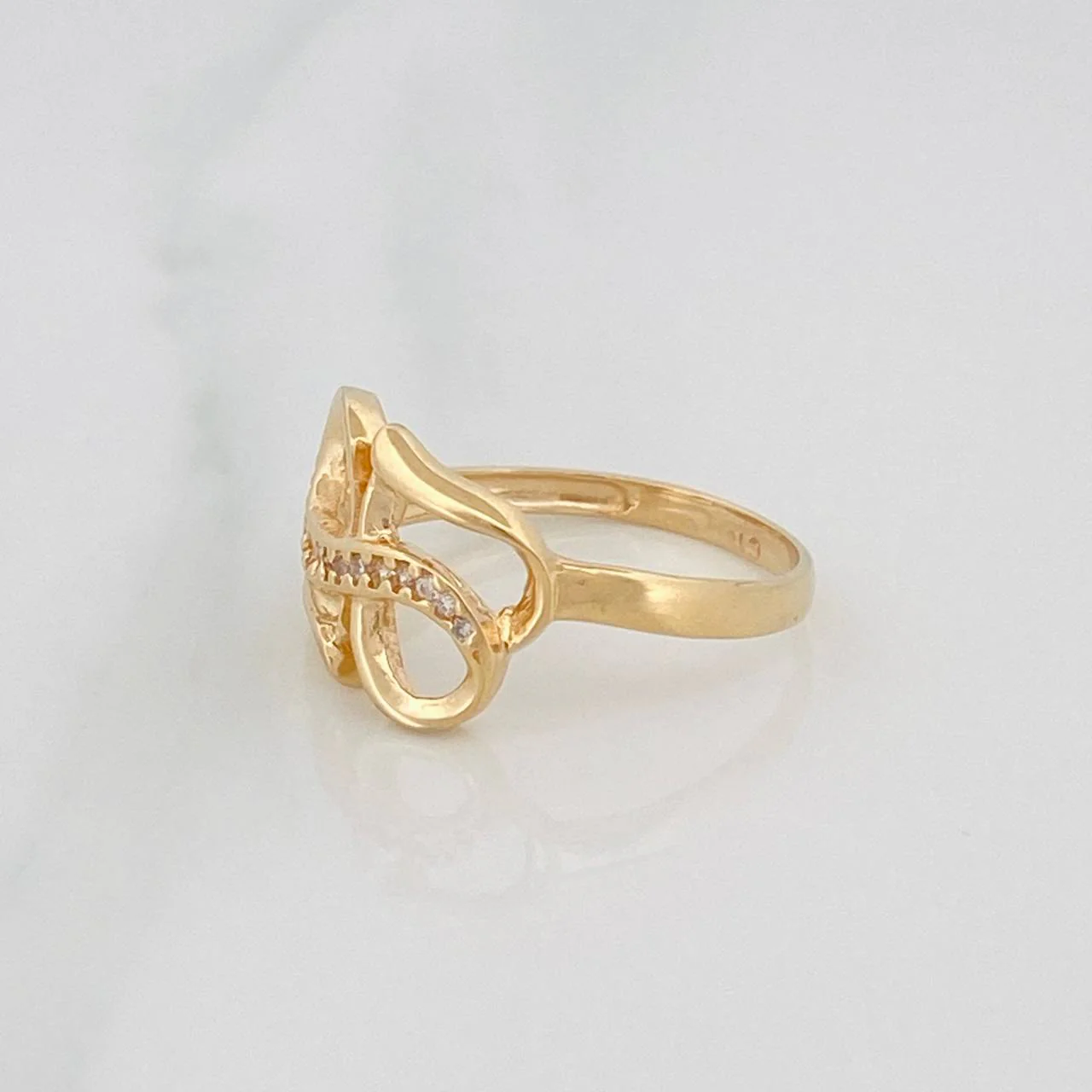 Anillo Infinito 2.35g / T7 Oro Amarillo 18K - Image 4