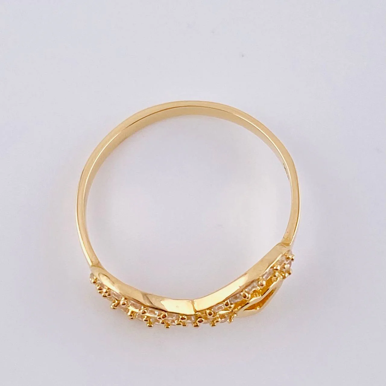 Anillo Infinito Corazón 1.85gr / T6 / Oro Amarillo 18K - Image 3