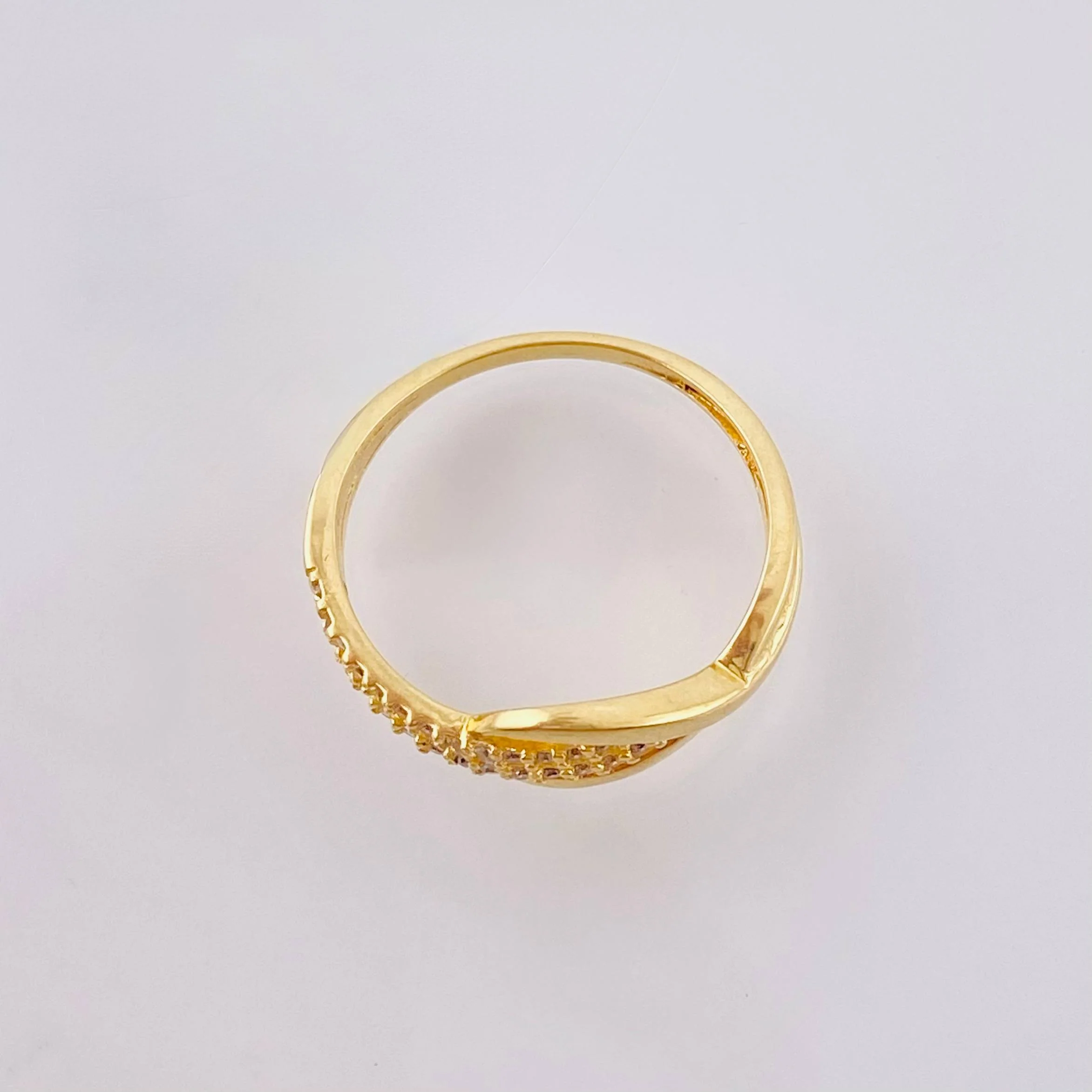 Anillo Curva infinito 2.25gr / T7 3/4 / Oro Amarillo 18K - Image 3