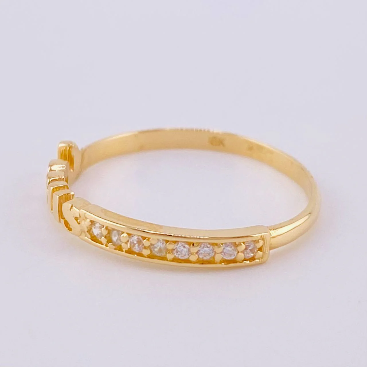 Anillo Jesús 1.55gr / T7 1/2 / Oro Amarillo 18K - Image 2
