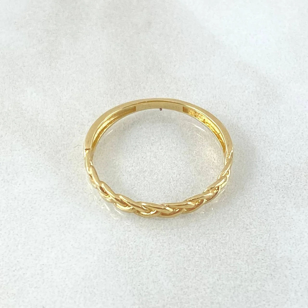 Anillo Lazo Trenzado 1.35gr / T6 / Oro Amarillo 18K * - Image 3