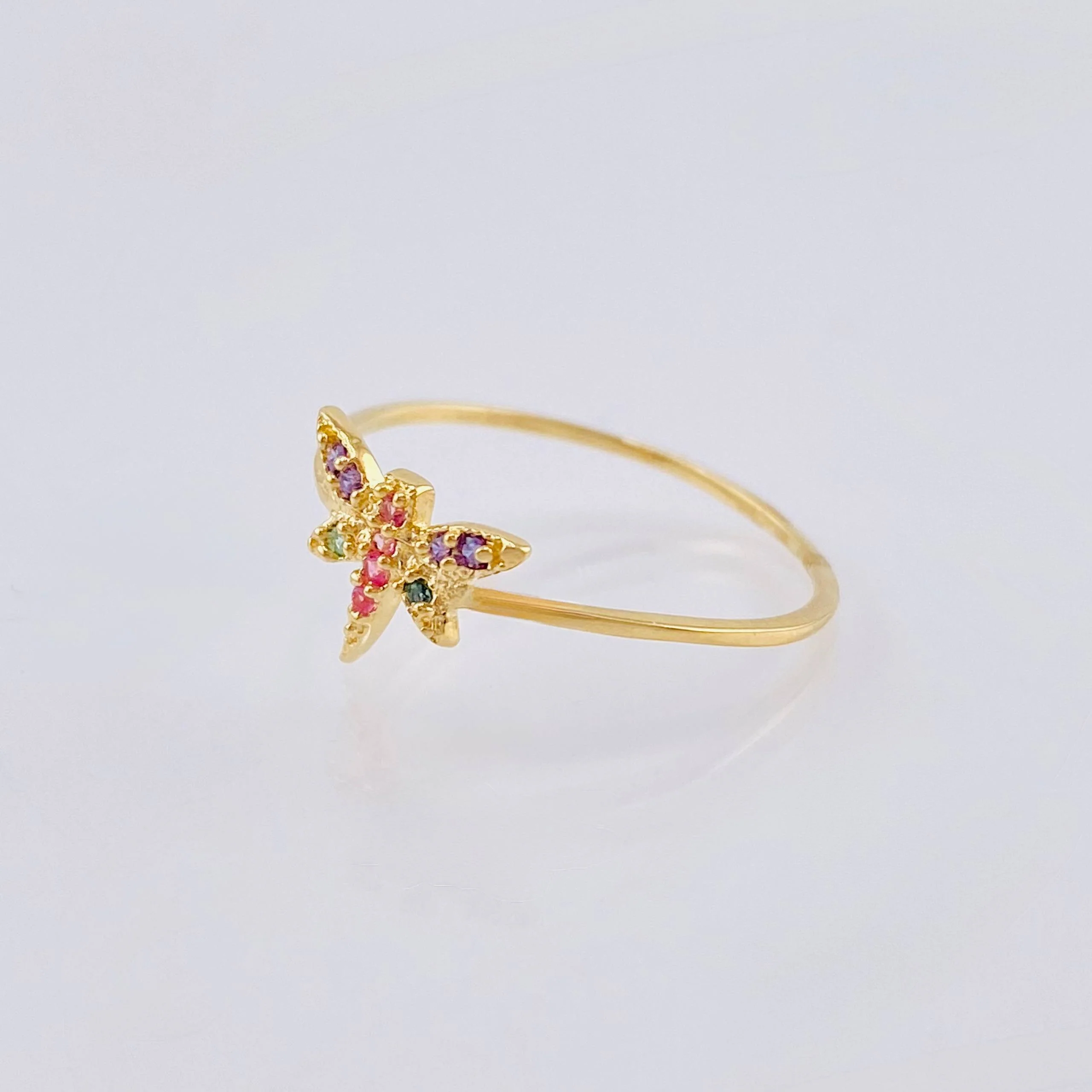 Anillo Libelula 0.9 g / T5 1/2 Oro Amarillo 18K - Image 2