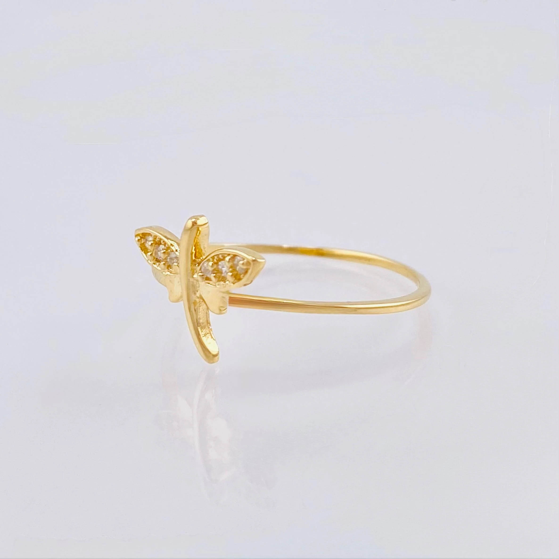 Anillo Libelula 1.05 g / T5 Oro Amarillo 18K - Image 2