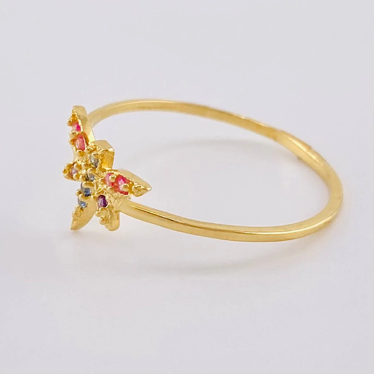 Anillo Libelula 1.05 g / T7 3/4 Oro Amarillo 18K - Image 2