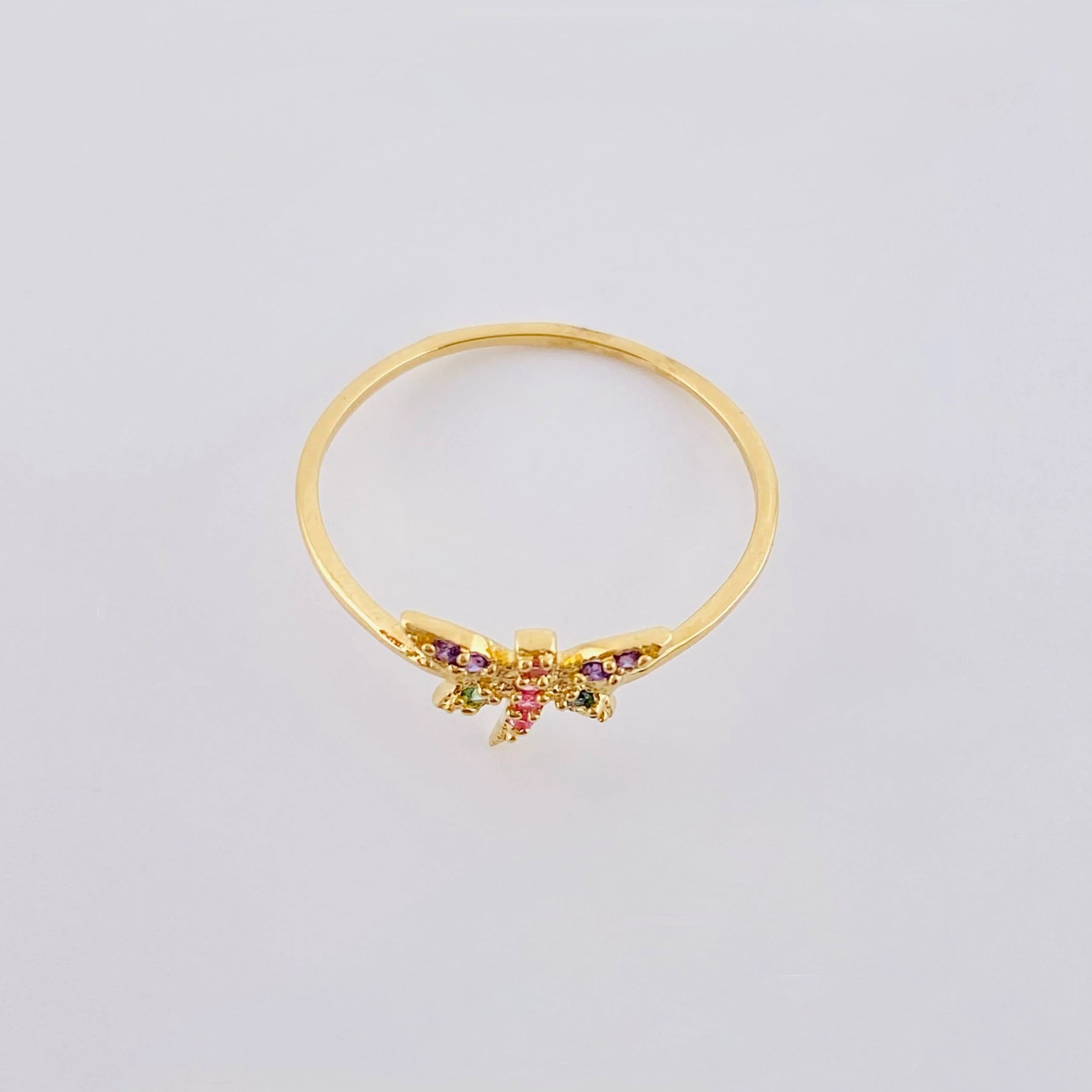 Anillo Libelula 1gr / T7 1/4 / Oro Amarillo 18K - Image 3