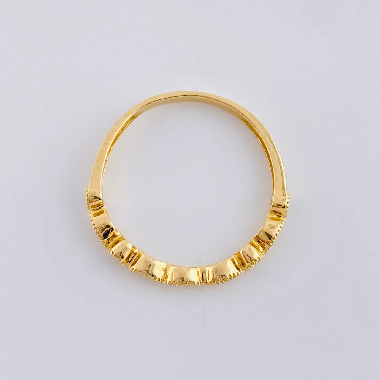 Anillo Linea De Ojos 1.55 g / T7 Oro Amarillo 18K - Image 3