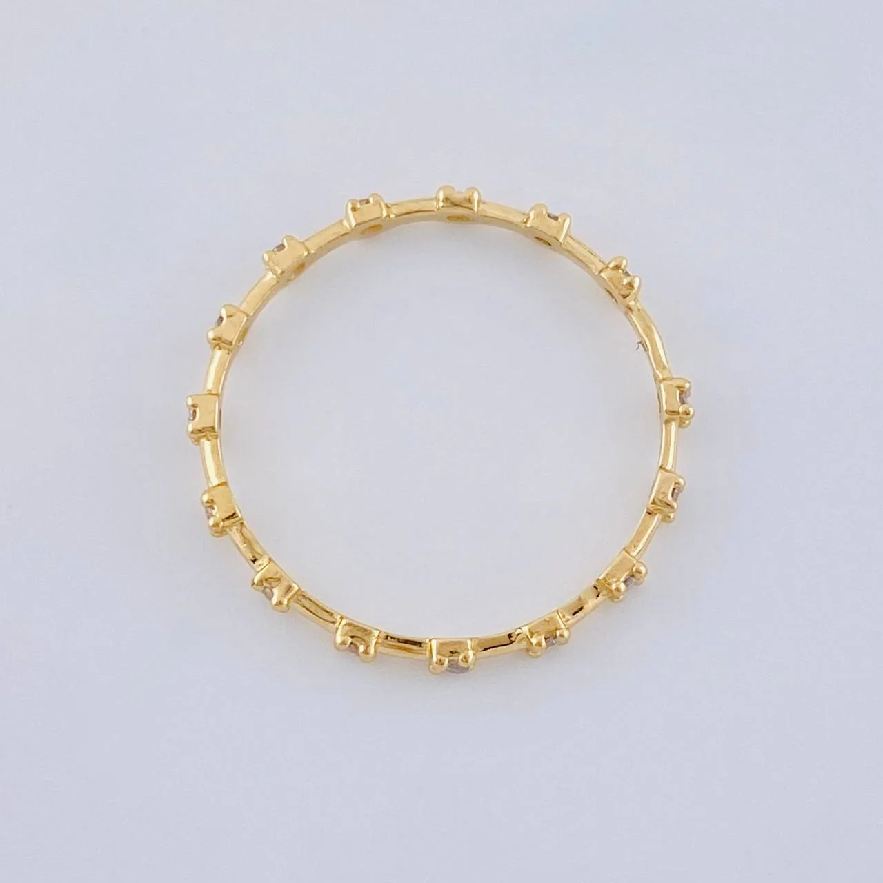 Anillo Linea Destellos 0.9 g / T6 1/2 Oro Amarillo 18K - Image 3