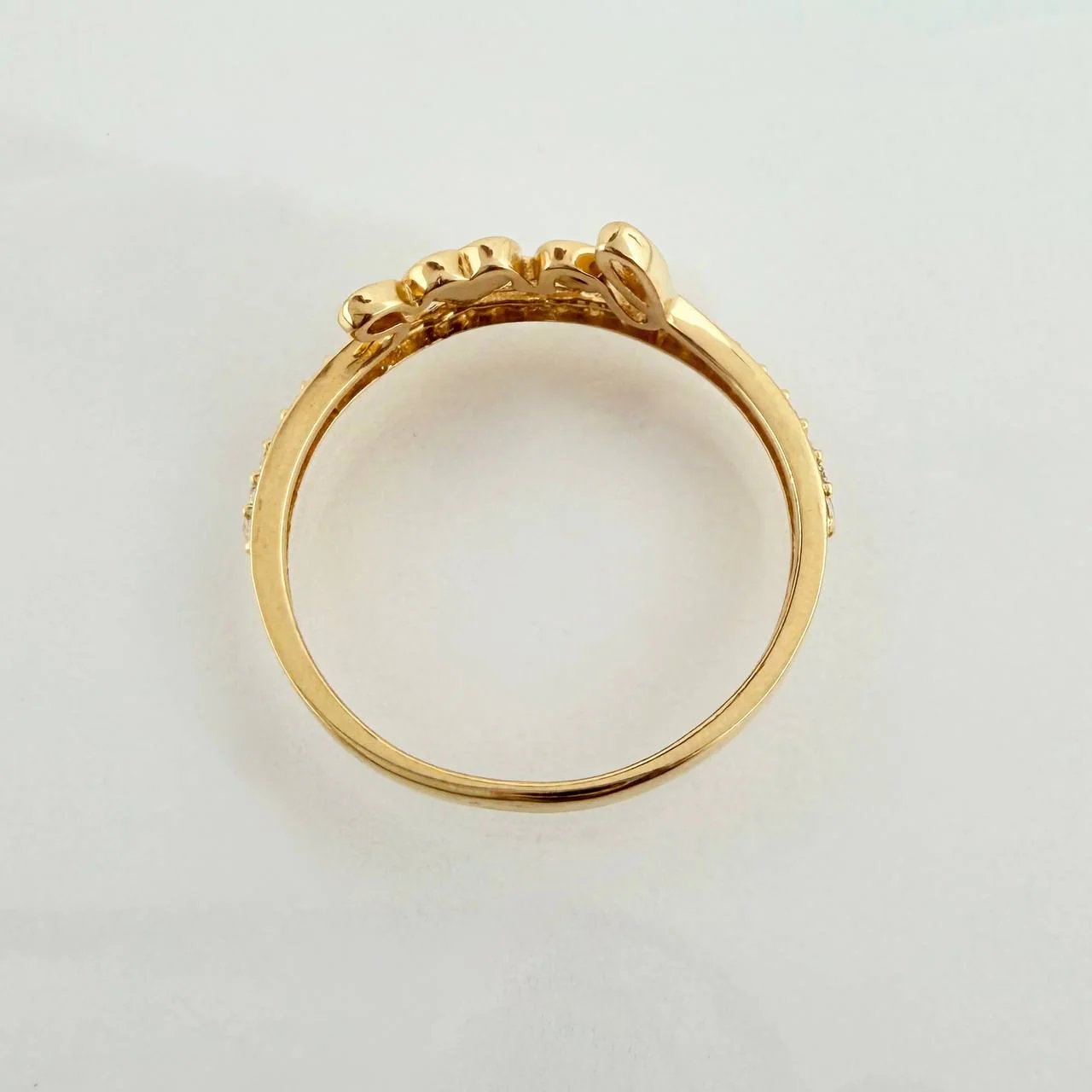 Anillo Love Corazon 1.7gr / T6 1/4 / Oro Amarillo 18K & - Image 2