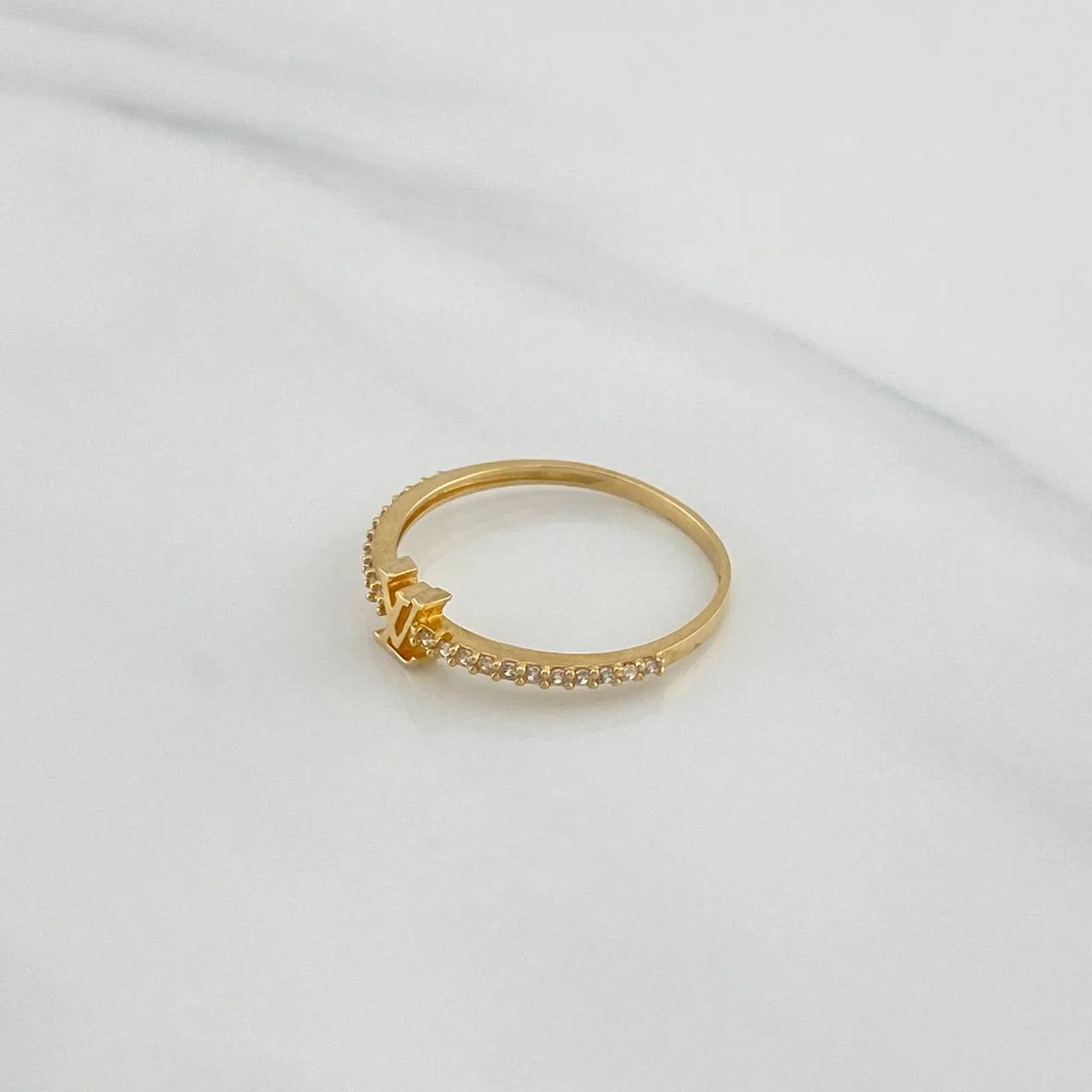 Anillo Lv 1.2 g / T7 1/2 Oro Amarillo 18K - Image 3