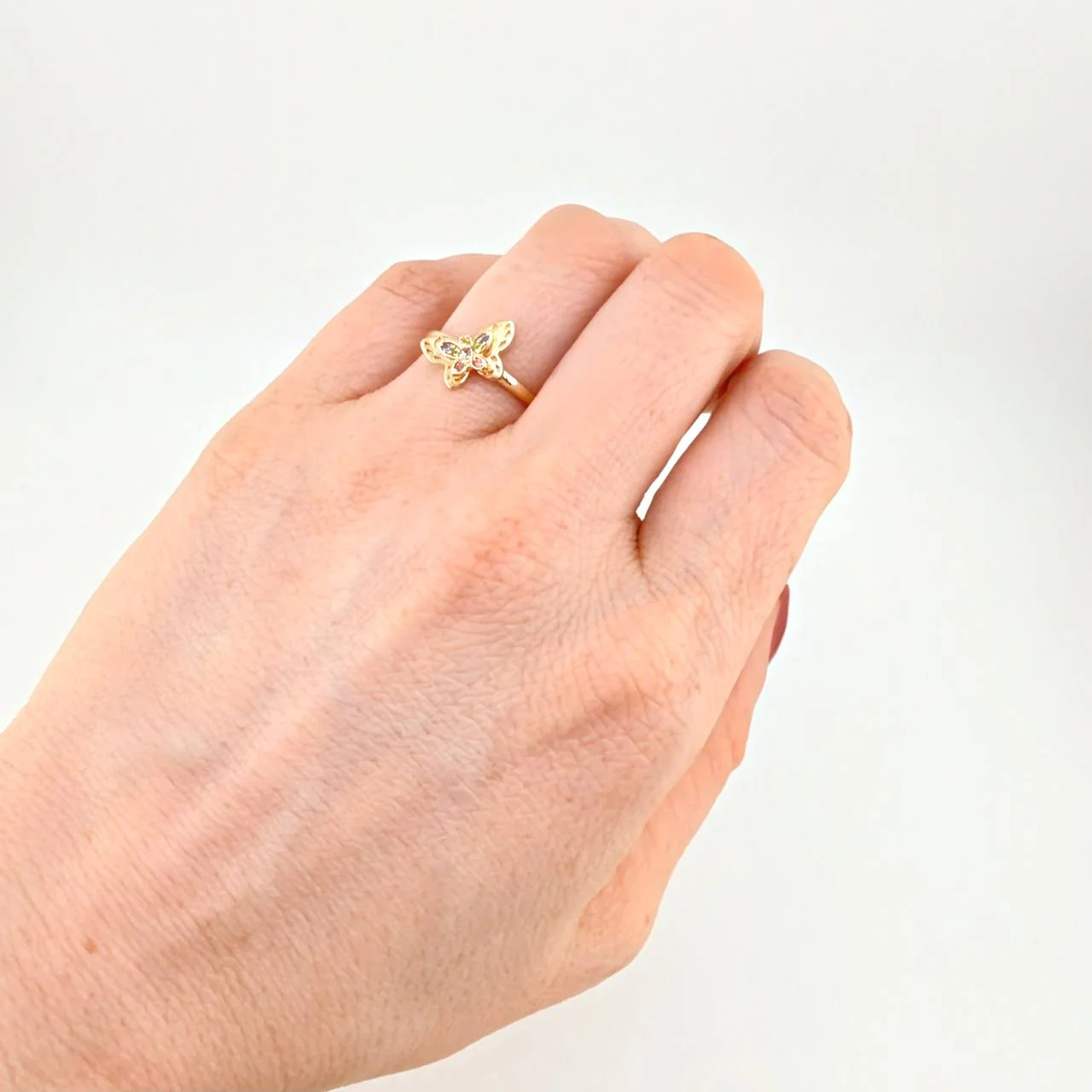 Anillo Mariposa 2.05g / T6 1/2 Oro Amarillo 18K - Image 4