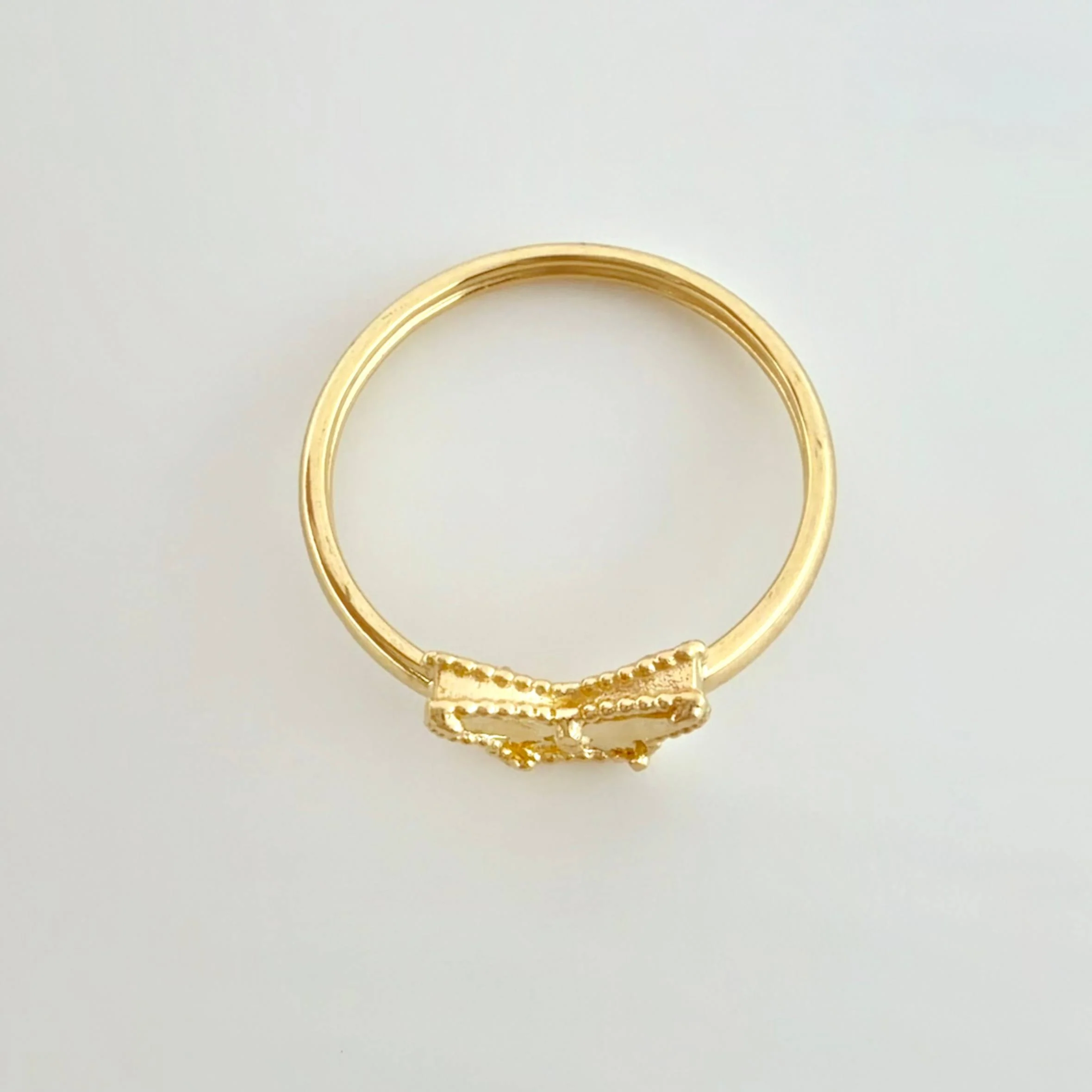 Anillo Mariposa Diamantada 1.15gr / T6 / Oro Amarillo 18K - Image 3