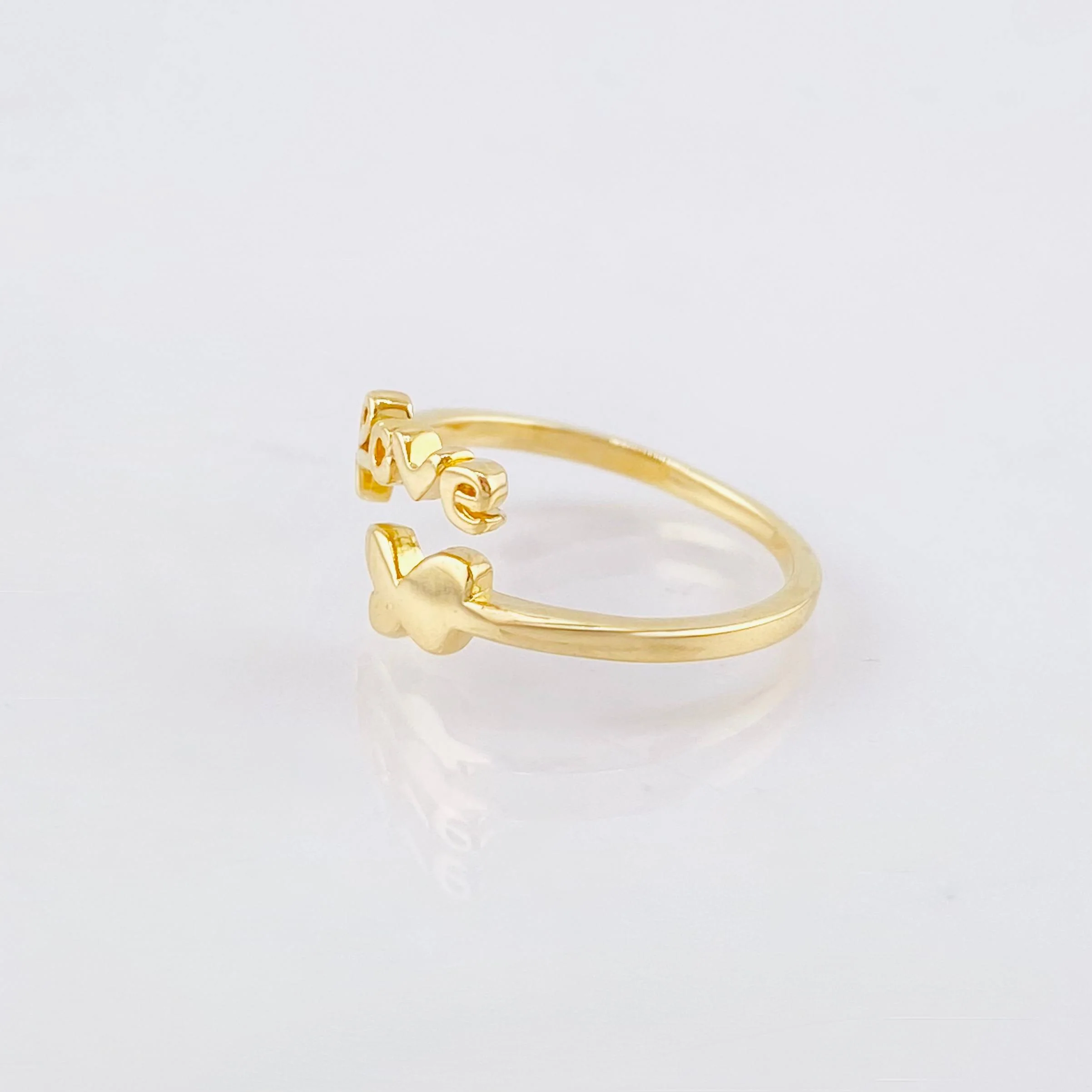 Anillo Mariposa Love 1.95gr / T4 1/2 / Oro Amarillo 18K * - Image 2