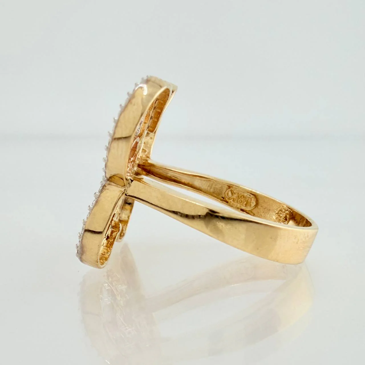 Anillo Mariposas Silueta 4.7gr / T6 3/4 / Tres Oros 18K % - Image 3