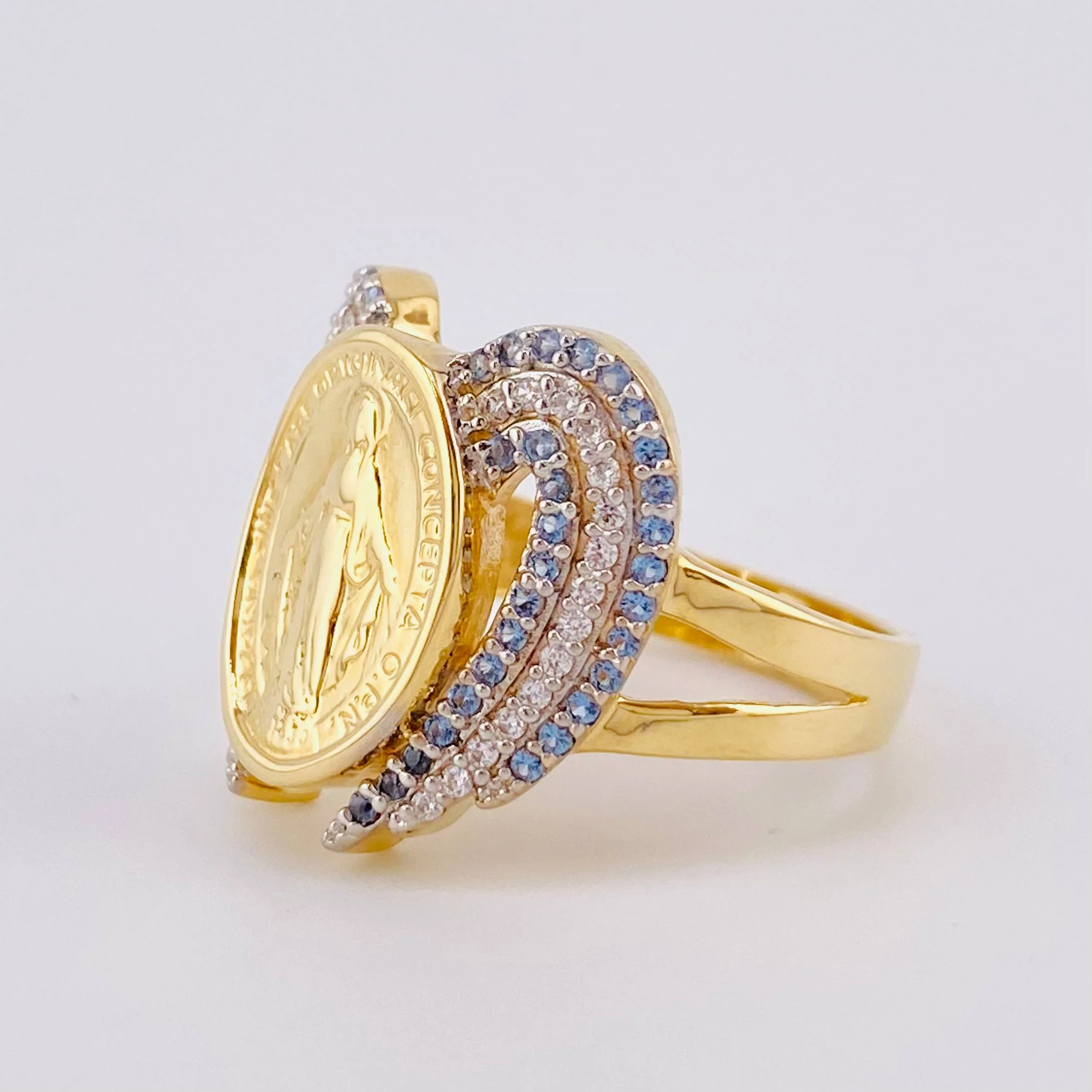 Anillo Milagrosa Angelical 6.5gr / T7 / Oro Amarillo 18K - Image 2