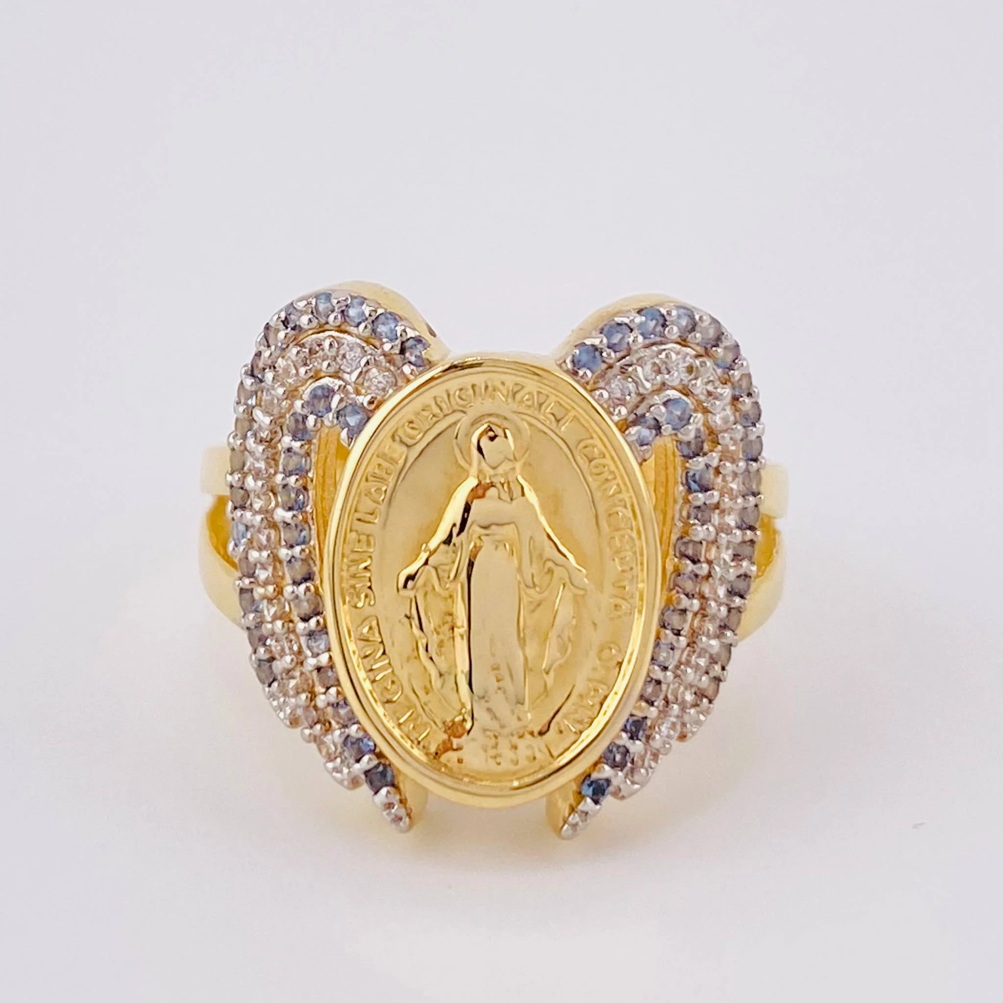 Anillo Milagrosa Angelical 6.5gr / T7 / Oro Amarillo 18K - Image 4