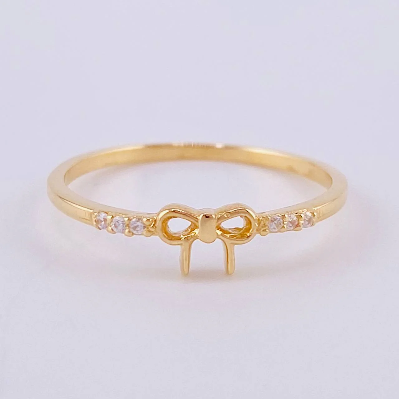 Anillo Moño 1.2 g / T7 Oro Amarillo 18K
