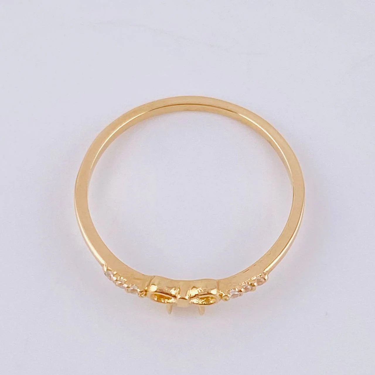 Anillo Moño 1.2 g / T7 Oro Amarillo 18K - Image 3