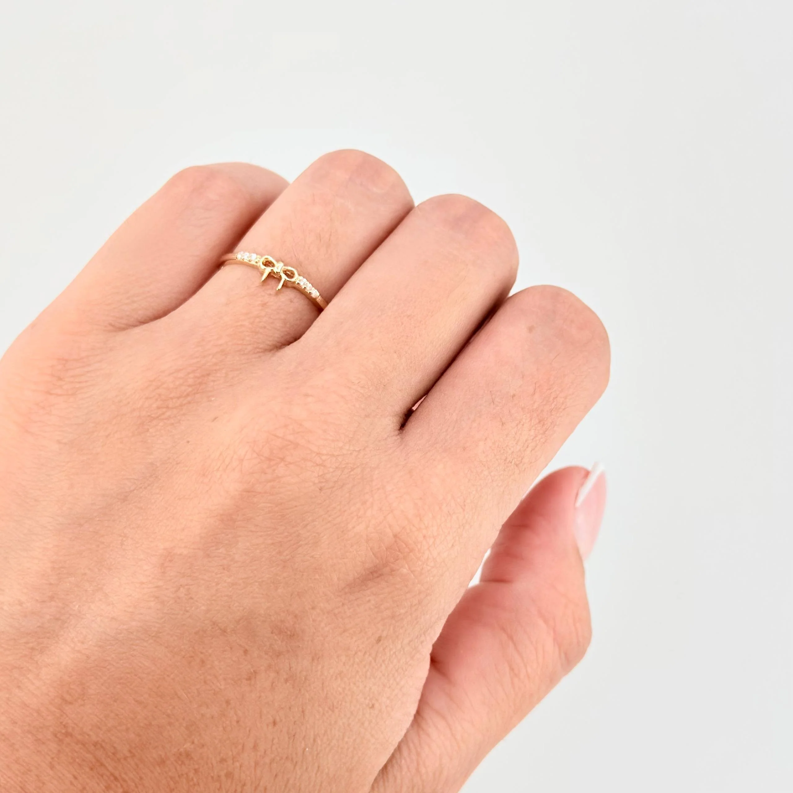 Anillo Moño 1.25gr / T6 1/2 / Oro Amarillo 18K - Image 4