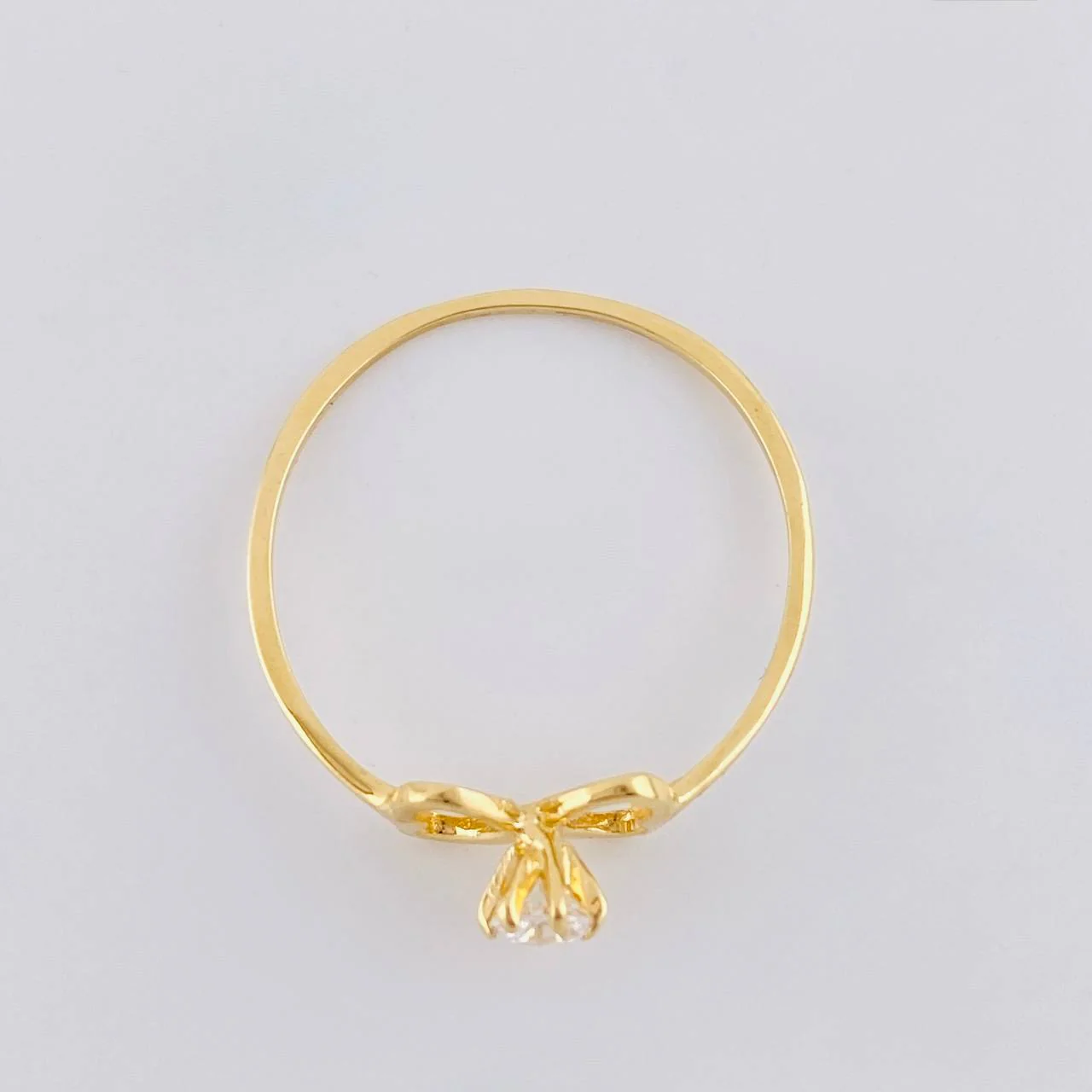 Anillo Moño Chispa 1.05 g / T8 Oro Amarillo 18K - Image 3