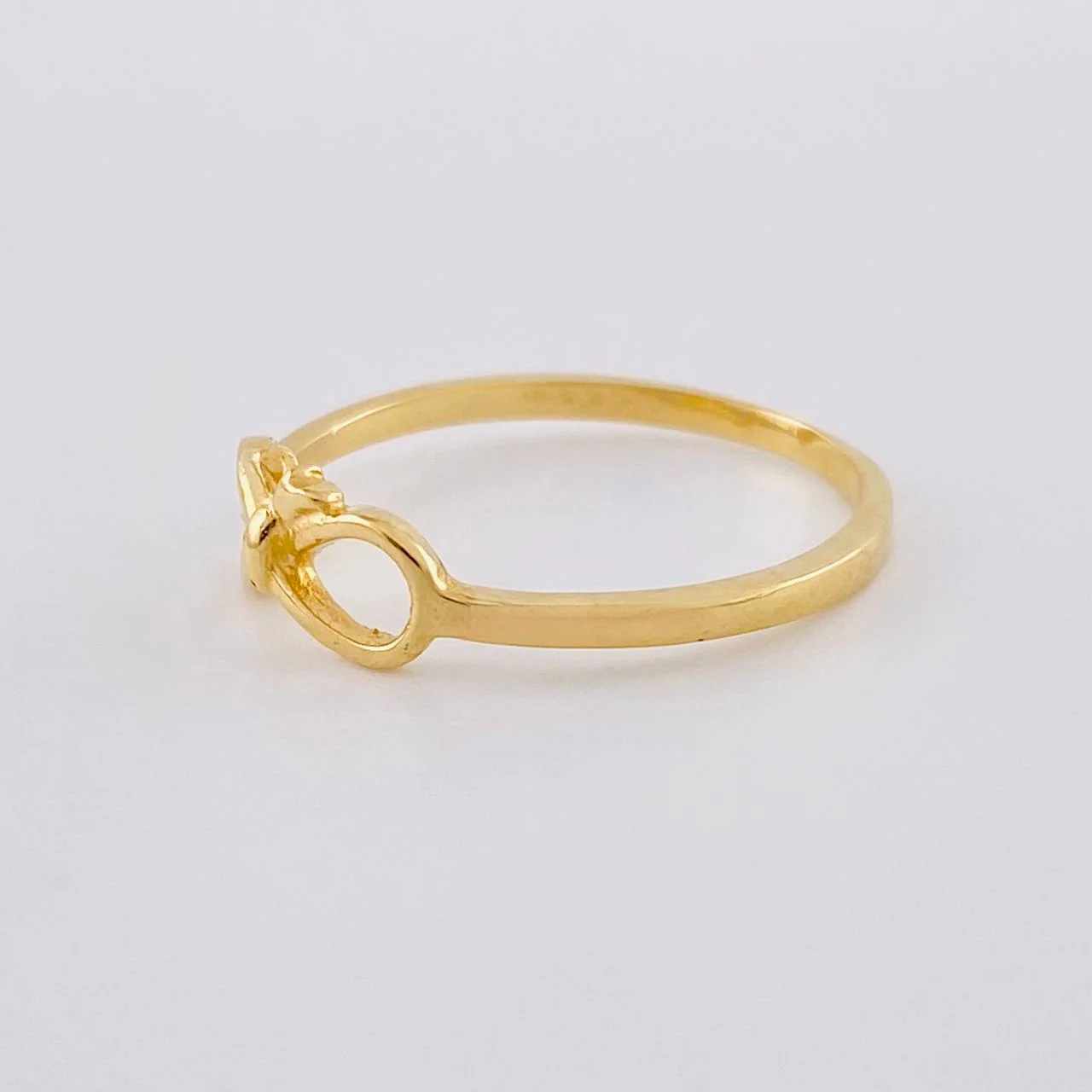 Anillo Moño Infinito 1.4 g / T7 Oro Amarillo 18K - Image 2