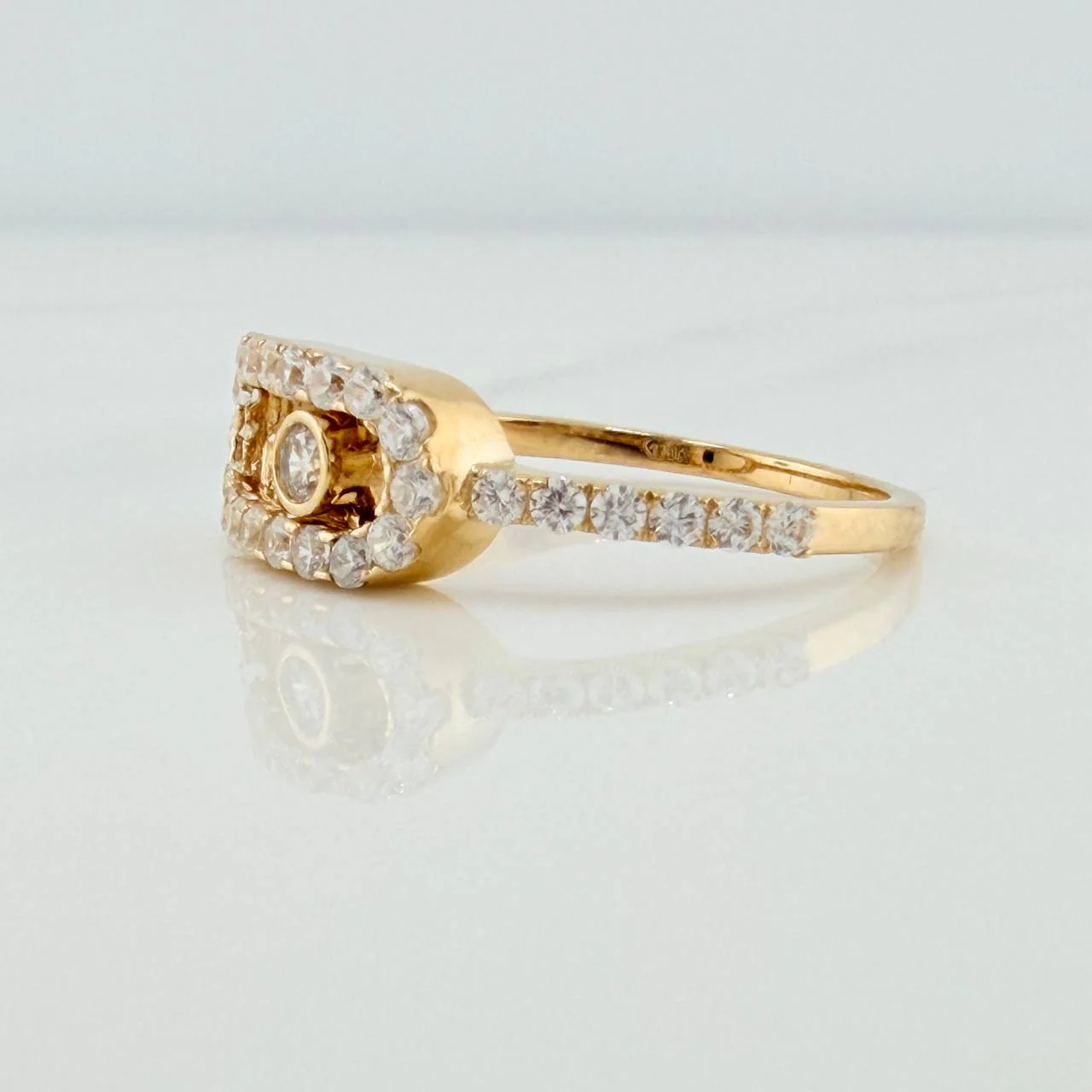 Anillo Msk 2.3gr / T6 1/2 / Oro Amarillo 18K - Image 3