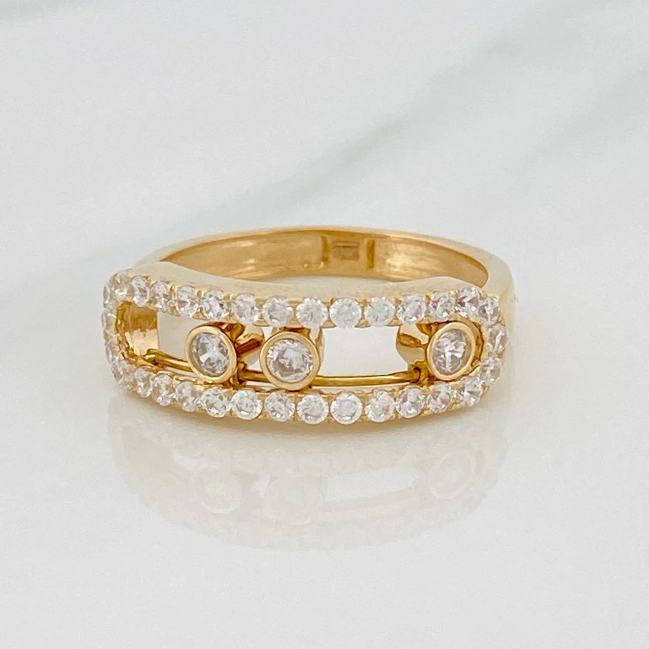 Anillo MSK 3.45gr / T6 / Oro Amarillo 18K %