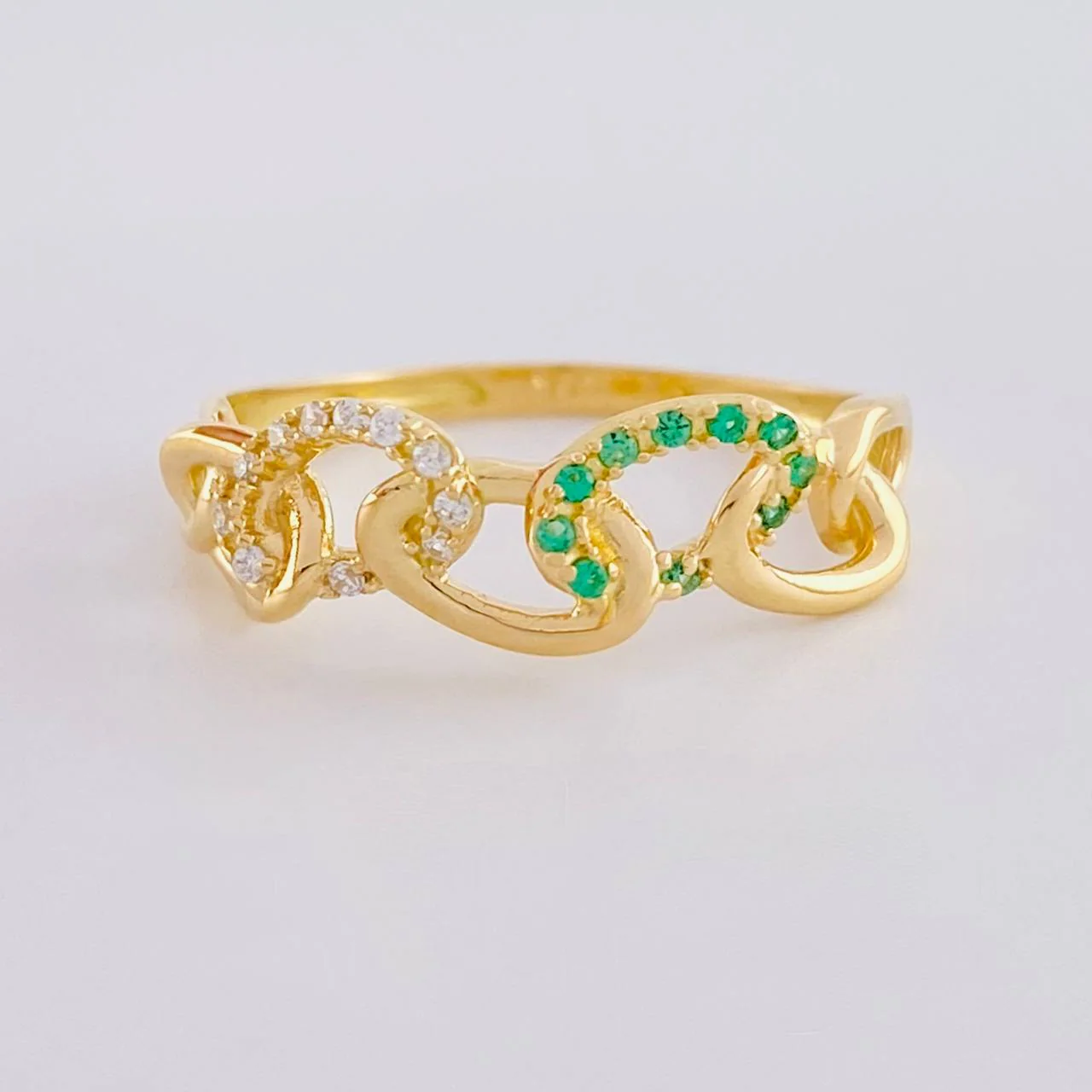 Anillo Nudo Cubano 2.5g / T8 Oro Amarillo 18K