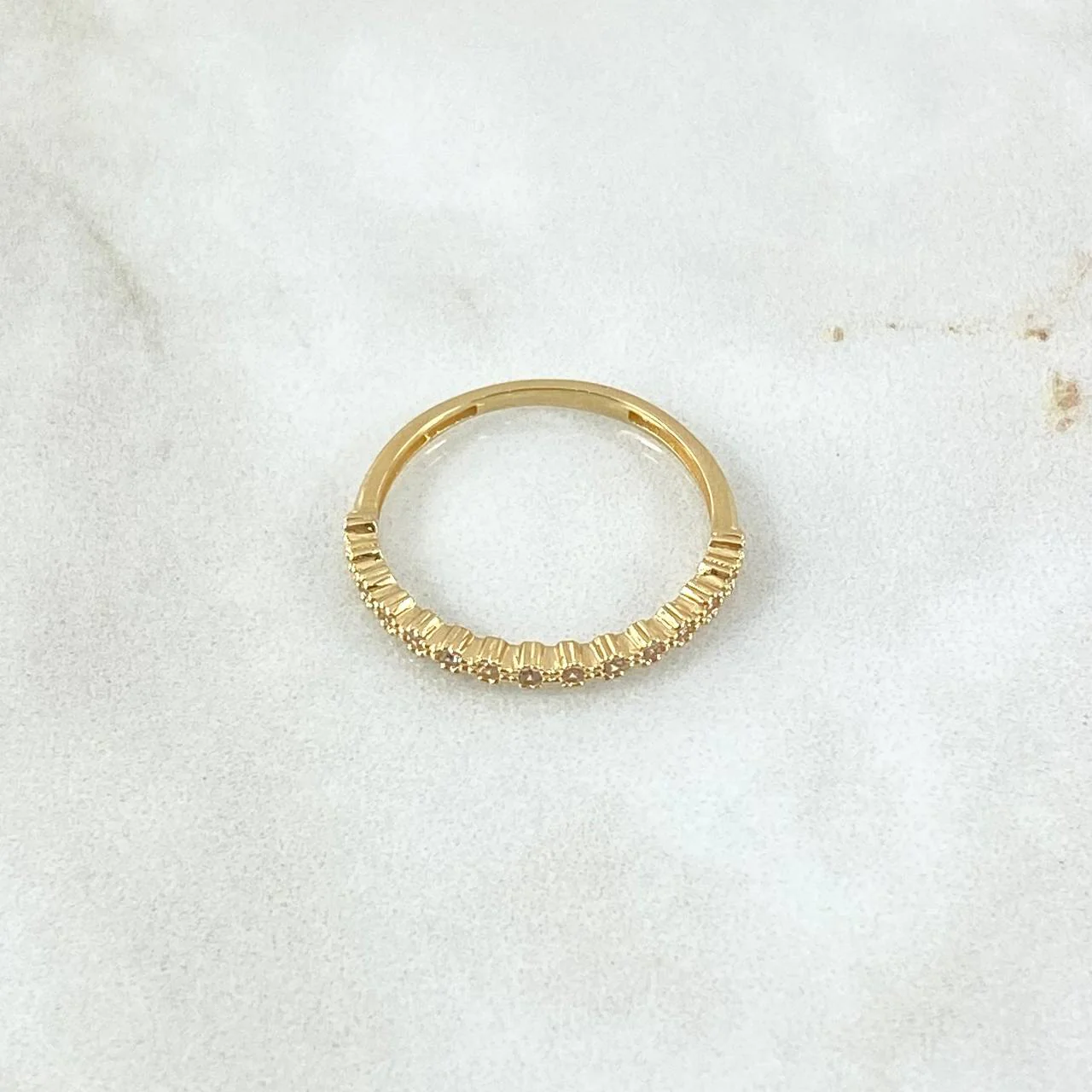 Anillo Ojos Carril Tupido 1.75gr / T7 / Oro Amarillo 18K © - Image 3