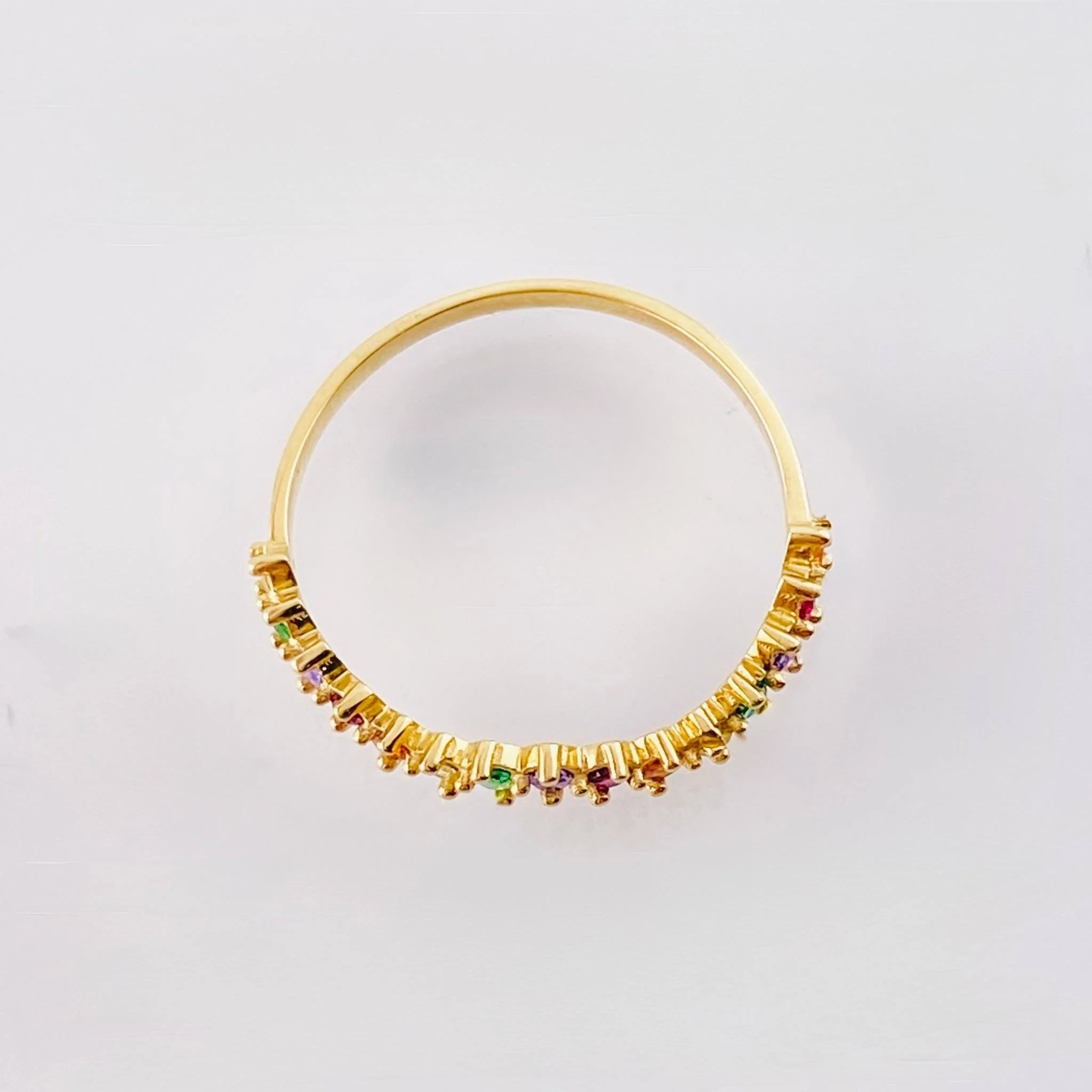 Anillo Ola Carril 1.3gr / T6 3/4 / Oro Amarillo 18K - Image 3