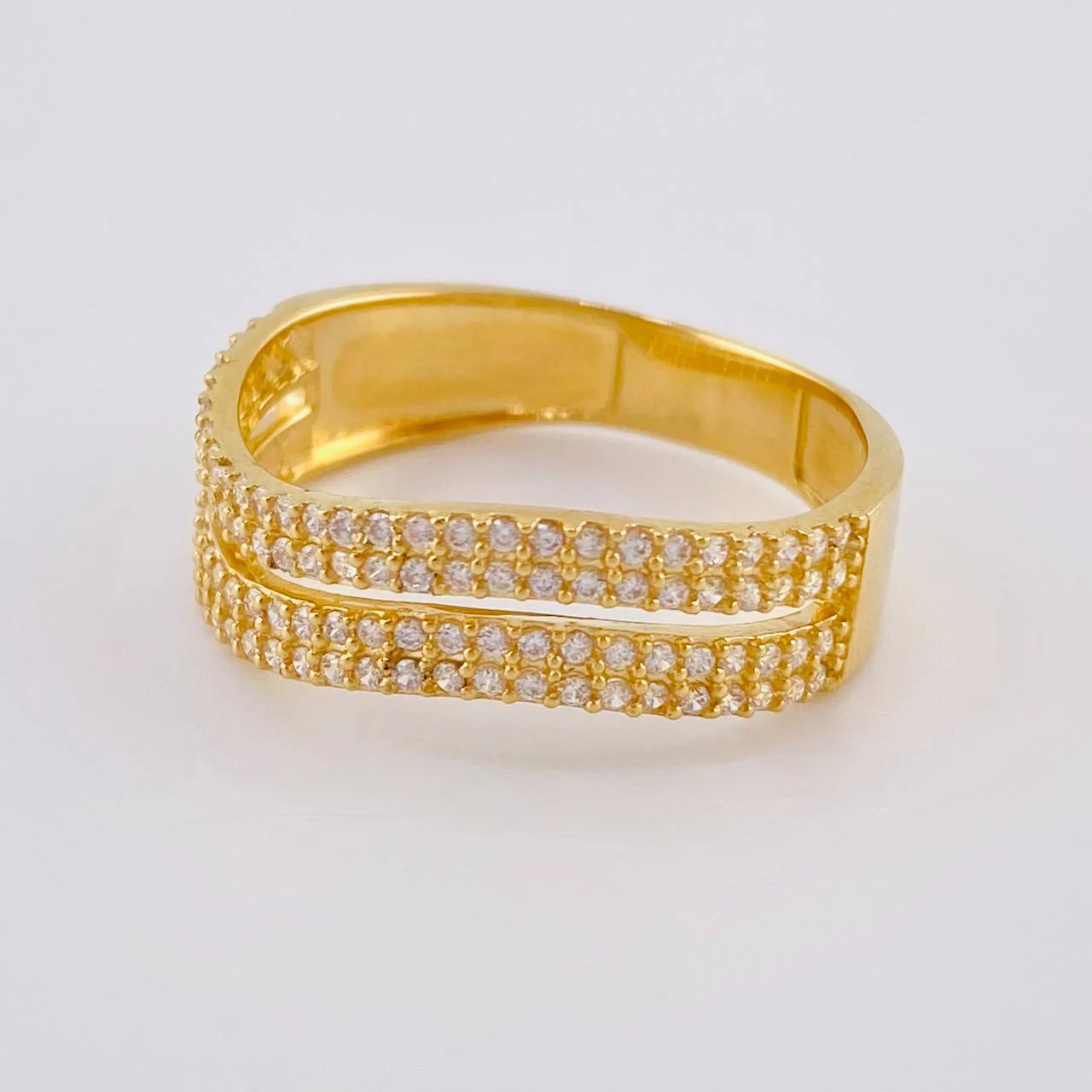 Anillo Olas Curvas 3.6 g / T9 1/2 Oro Amarillo 18K - Image 2
