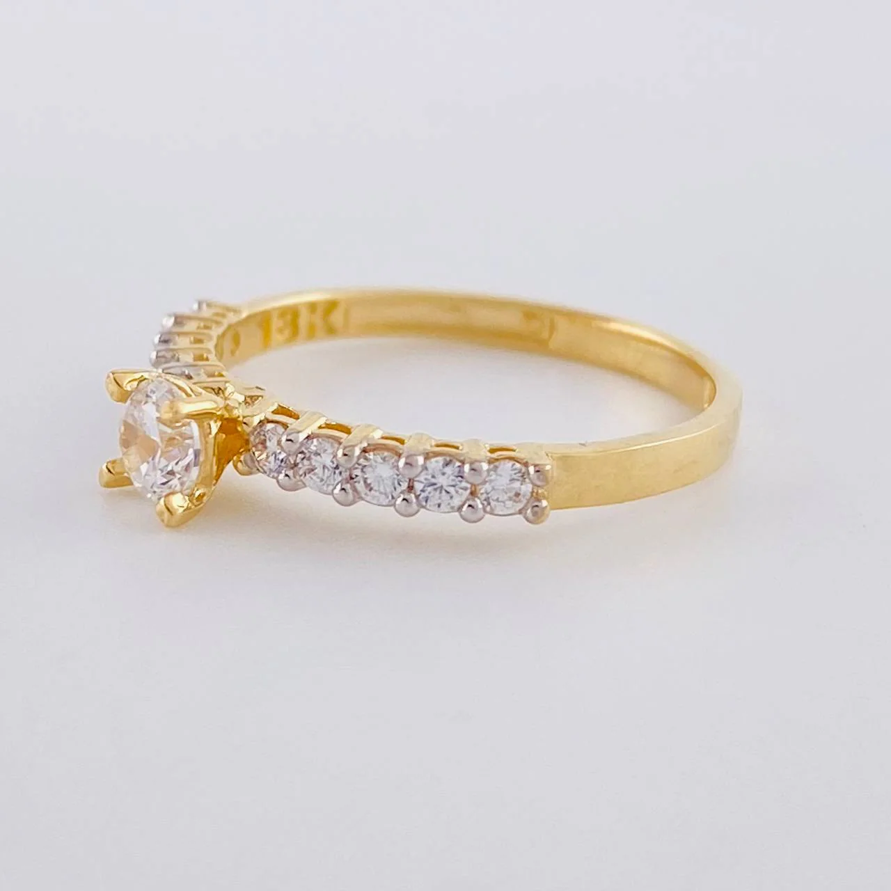 Anillo Organelo Doble Vertebra 1.9 g / T6 1/2 Oro Amarillo 18K - Image 2