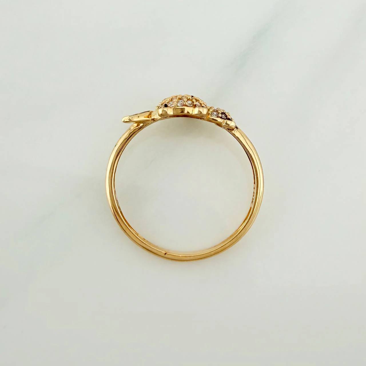Anillo Oso Panda 1.85gr / T7 1/4 / Oro Amarillo 18K % - Image 3