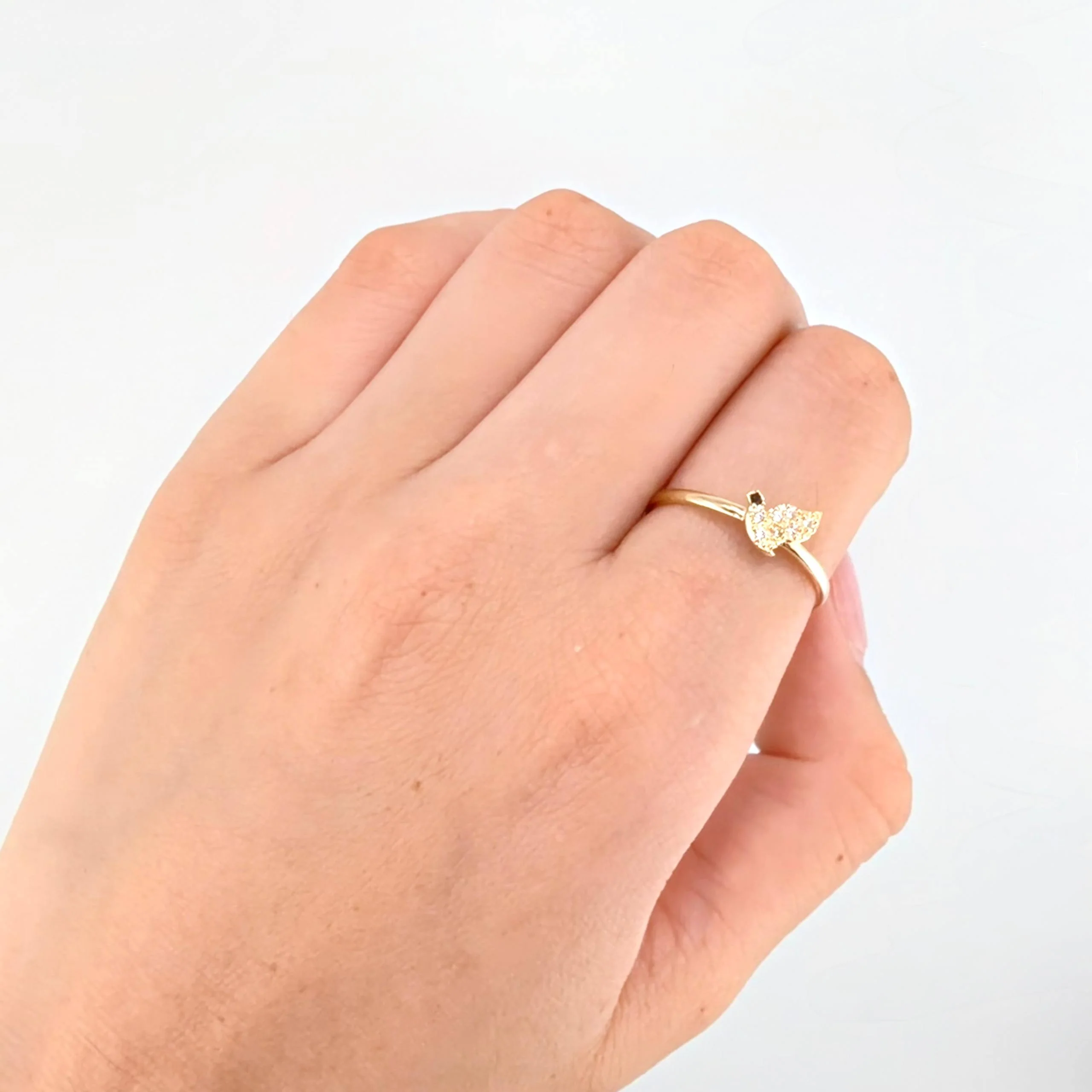 Anillo Paloma 1.25gr / T8 / Oro Amarillo 18K - Image 4