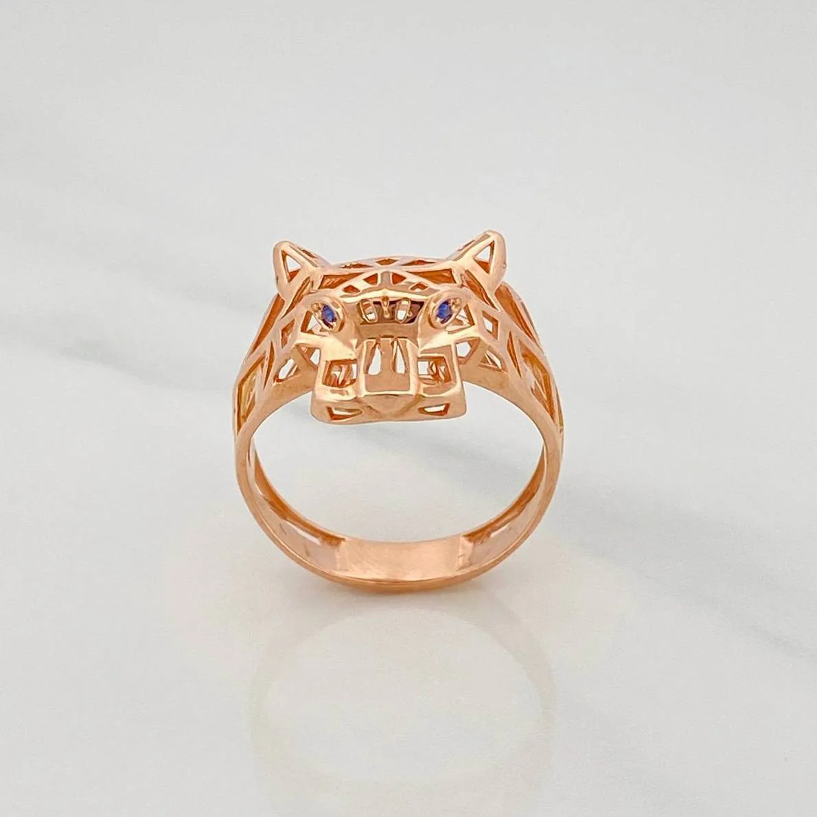 Anillo Pantera Filigrana 3.75 g / T7 1/4 Oro Rosa 18K - Image 4