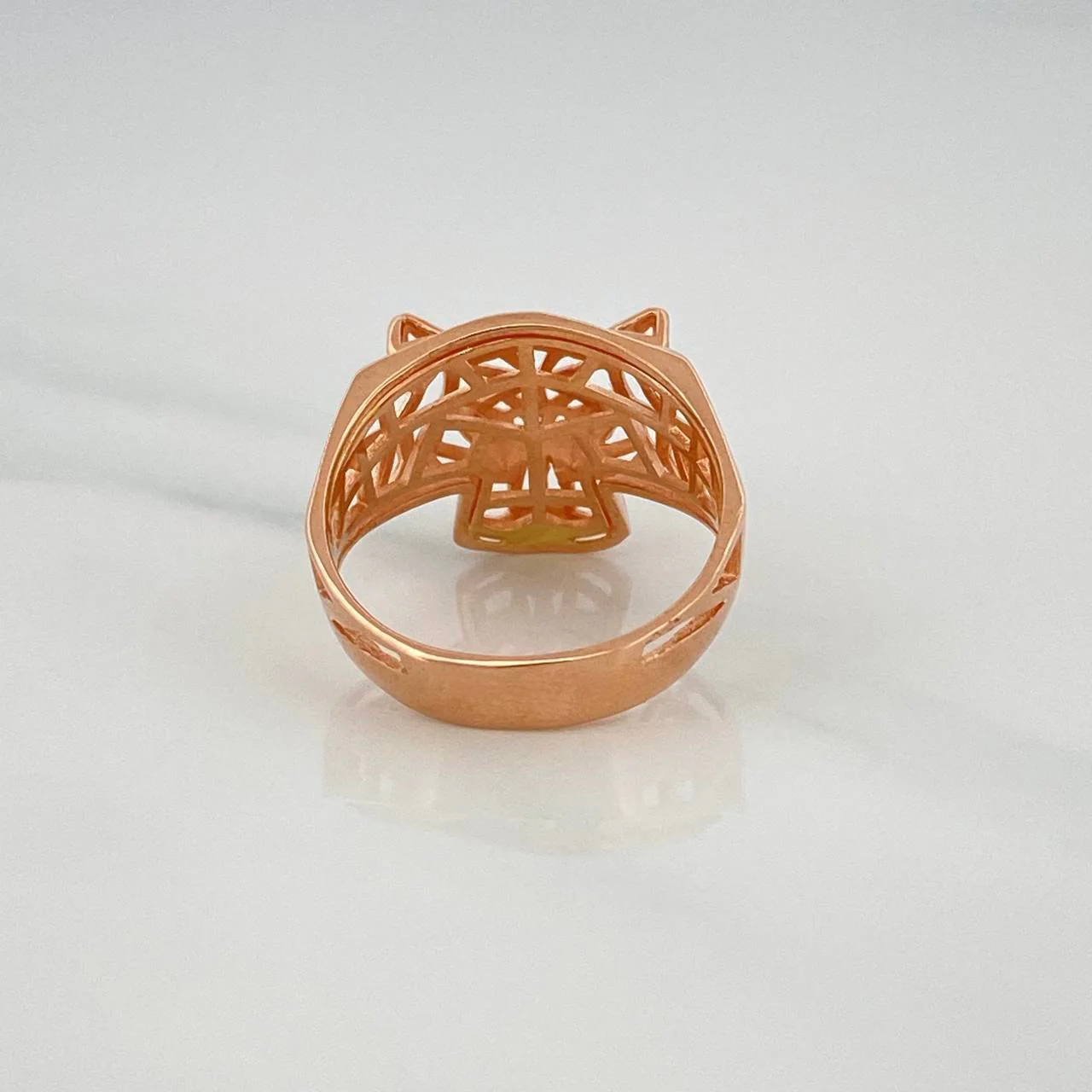 Anillo Pantera Filigrana 3.75 g / T7 1/4 Oro Rosa 18K - Image 5