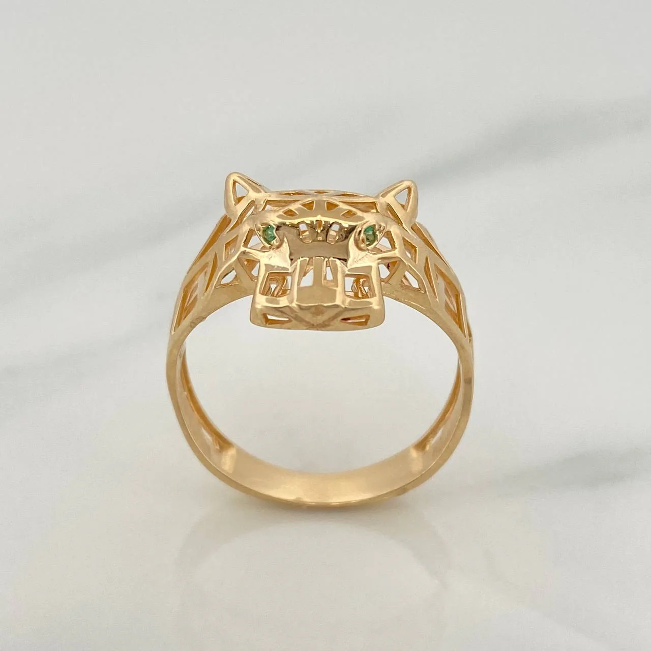 Anillo Pantera Filigrana 3.95gr / T9 3/4 / Oro Amarillo 18K %