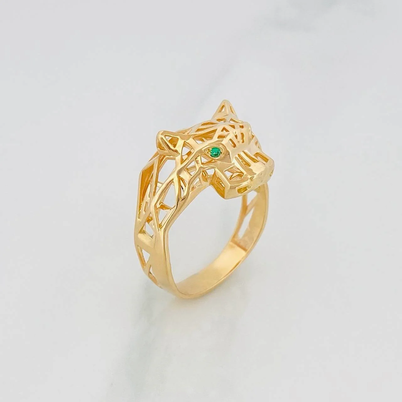 Anillo Pantera Filigrana 4.2 g / T8 Oro Amarillo 18K - Image 2