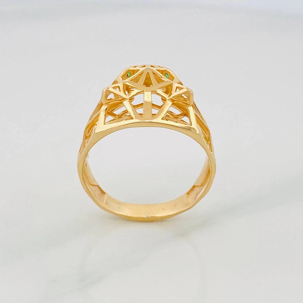 Anillo Pantera Filigrana 4g / T8 1/4 Oro Amarillo 18K - Image 3
