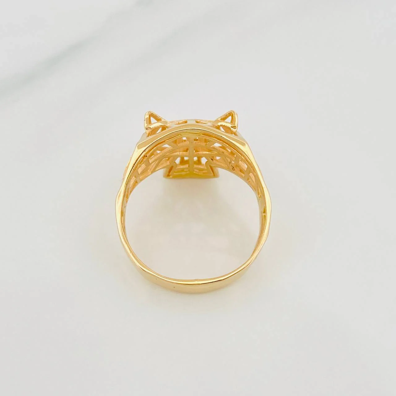 Anillo Pantera Filigrana 4g / T8 1/4 Oro Amarillo 18K - Image 4