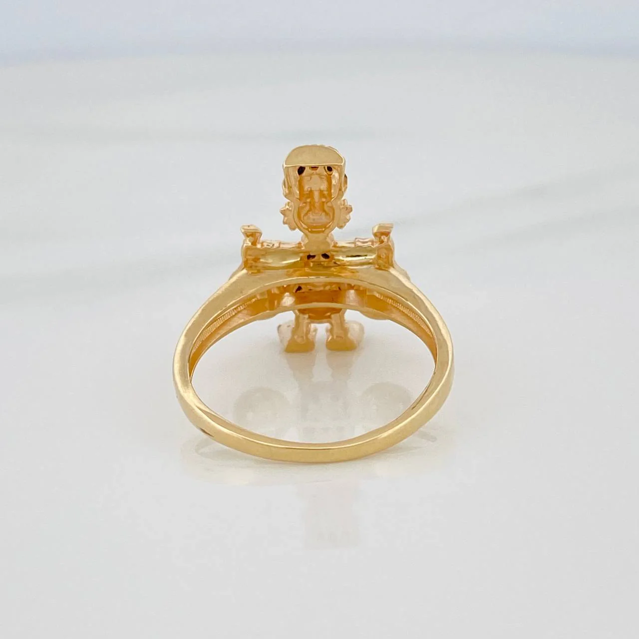 Anillo Pato Bolsas De Dinero 4.05gr / T6 1/4 / Tres Oros 18K % - Image 3