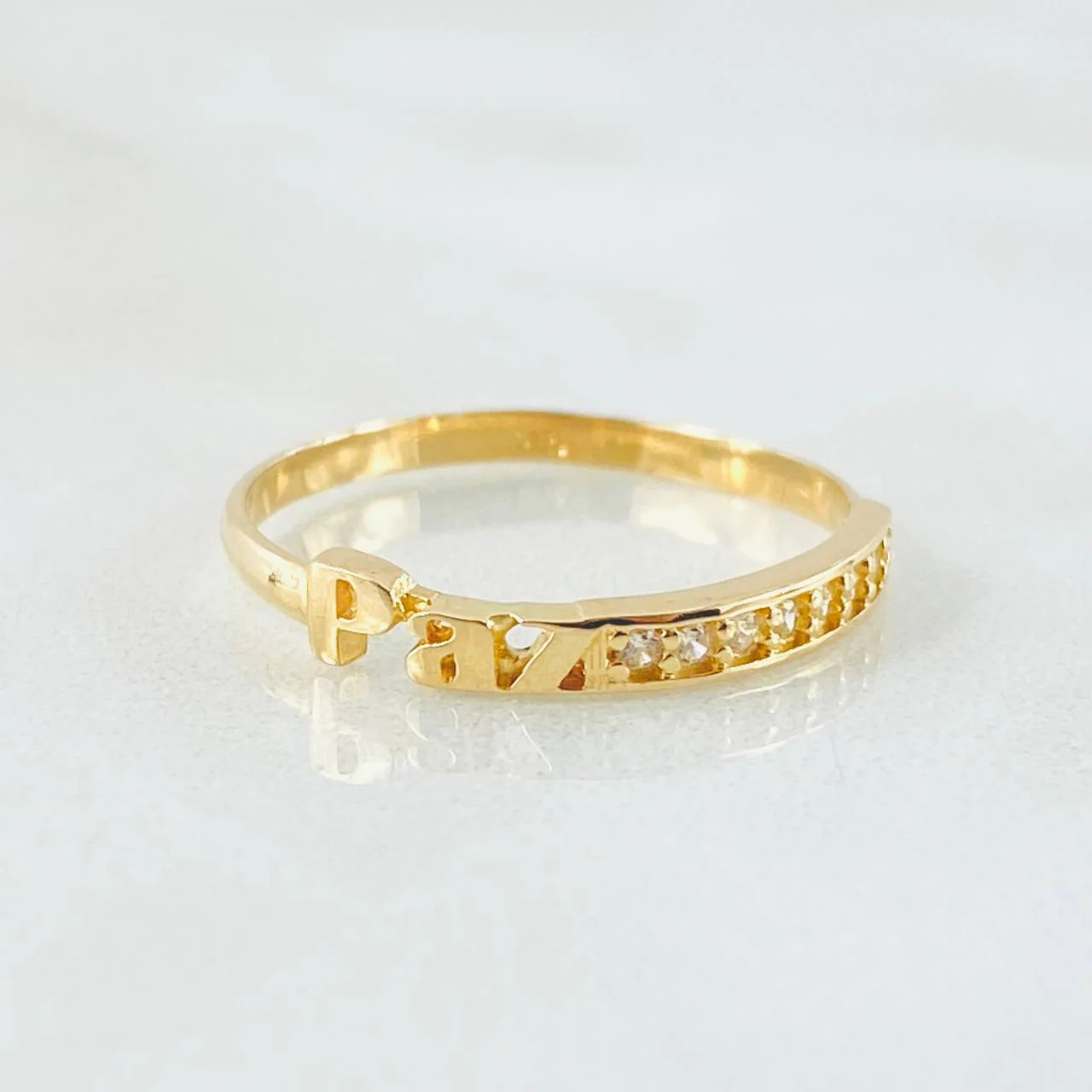 Anillo Paz 1.25 g / T6 Oro Amarillo 18K