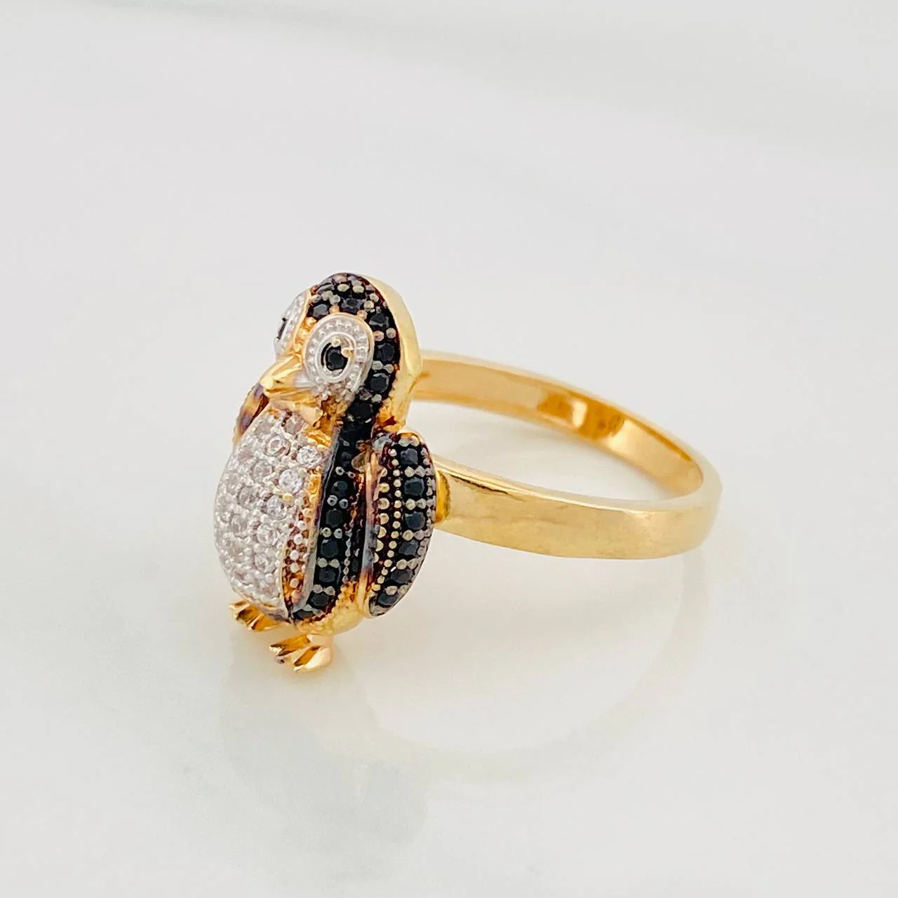 Anillo Pingüino Articulado 4.95g / T6 1/4 Tres Oros 18K - Image 3