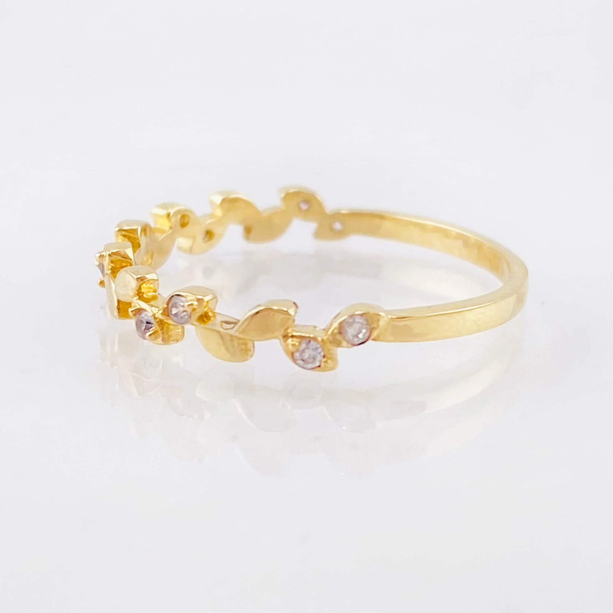 Anillo Rama De Laurel 1.35gr / T6 1/4 / Oro Amarillo 18K - Image 2
