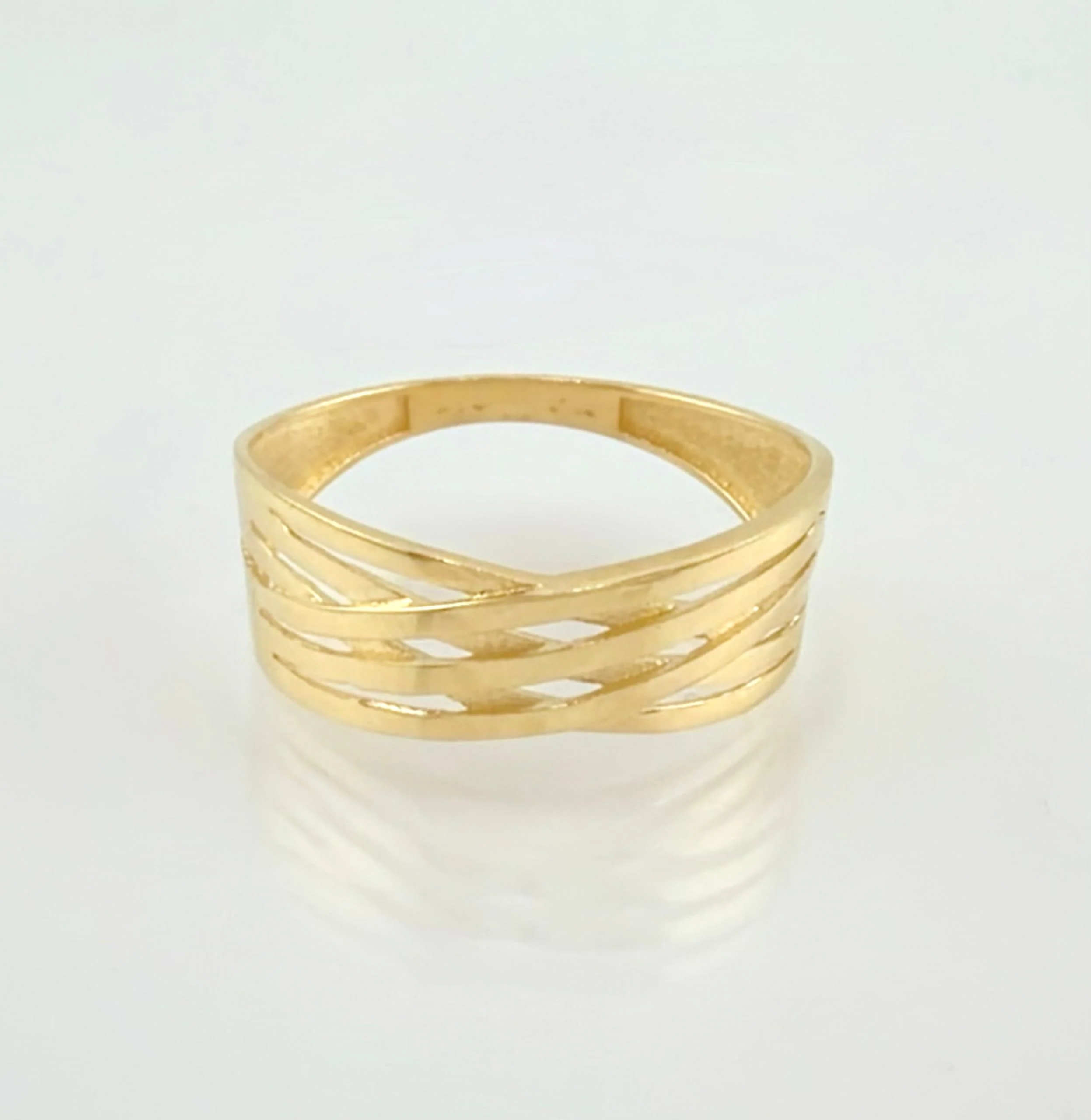 Anillo Ramas Huecas 2.1gr / T7 1/2 / Oro Amarillo 18K