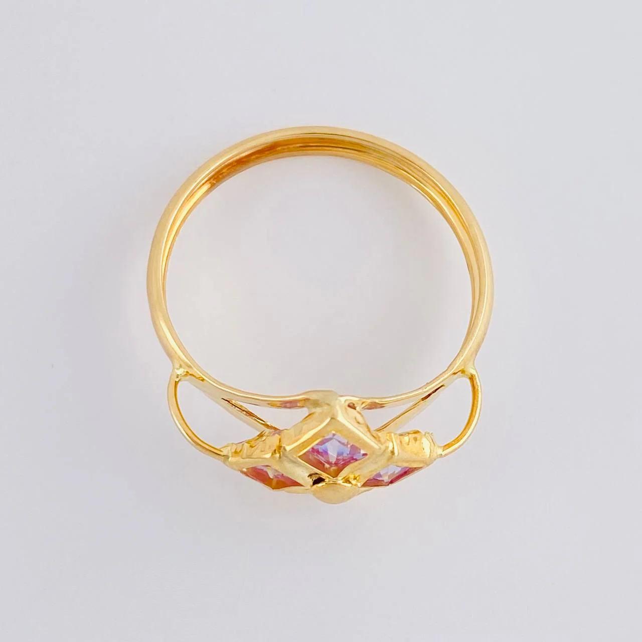 Anillo Rombo Imperial 1.85 g / T9 Oro Amarillo 18K - Image 3