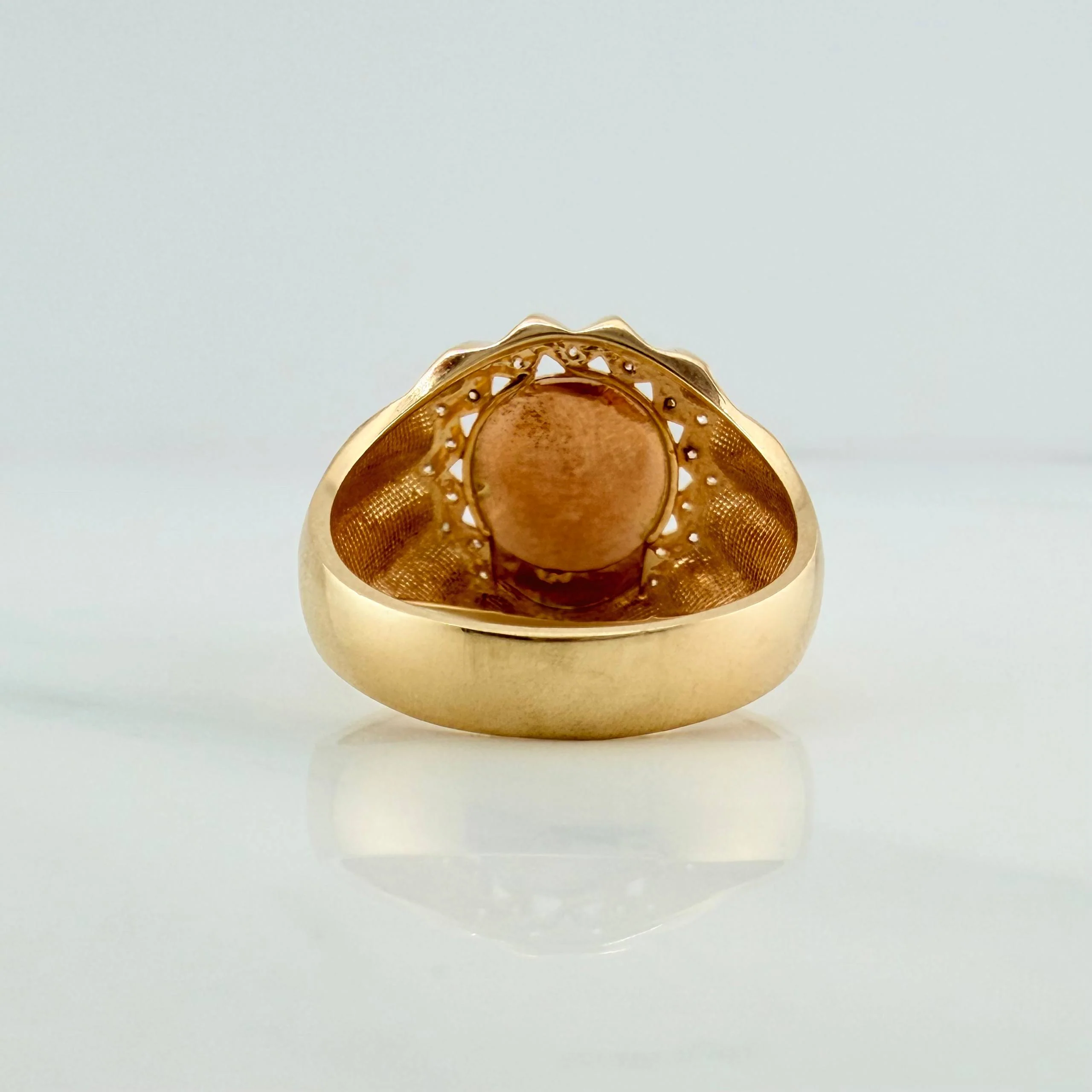 Anillo Rostro Cristo 5.95 g / T9 Tres Oros 18K - Image 4