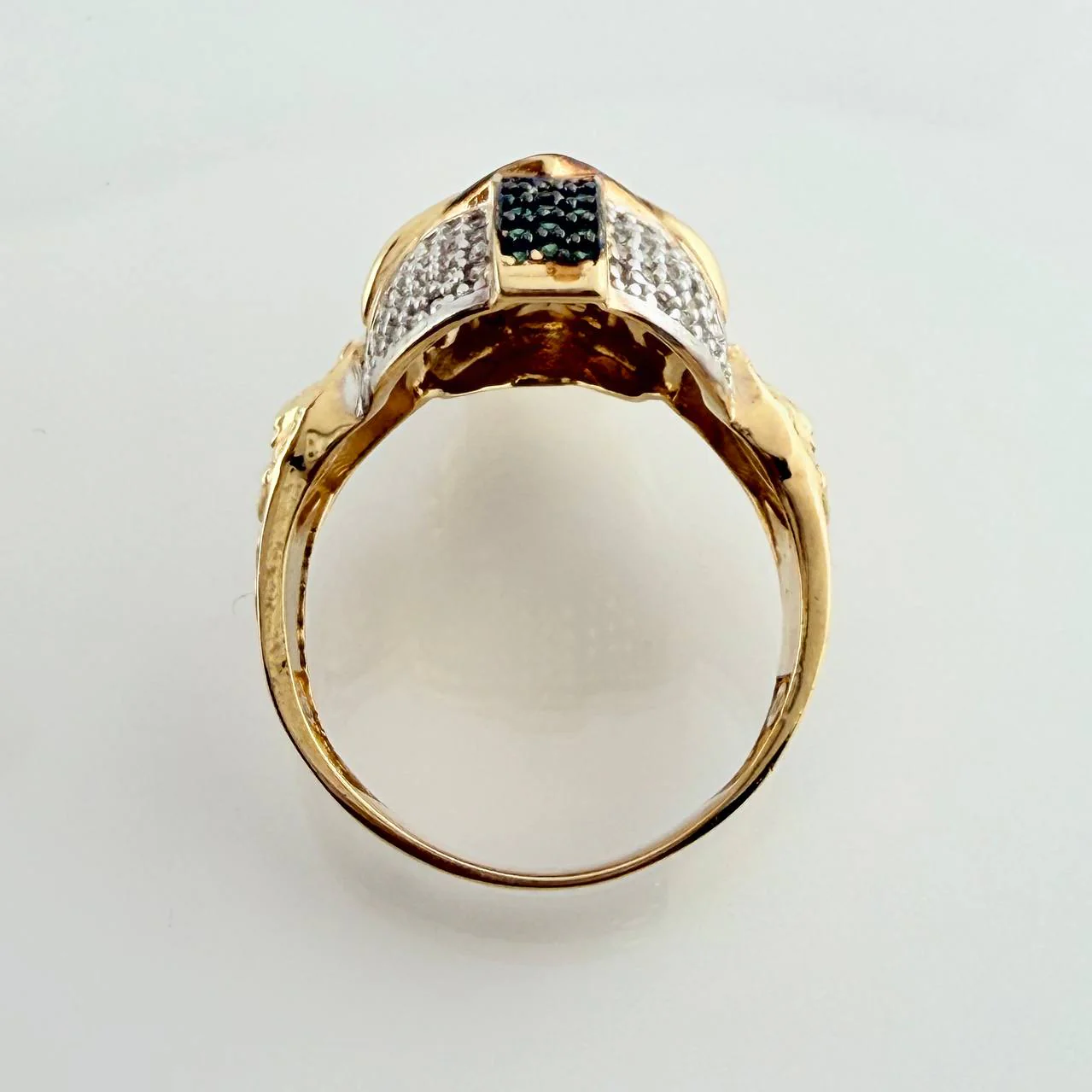 Anillo Rostro Gladeador 11.65gr / T10 1/2 / Tres Oros 18K % - Image 5