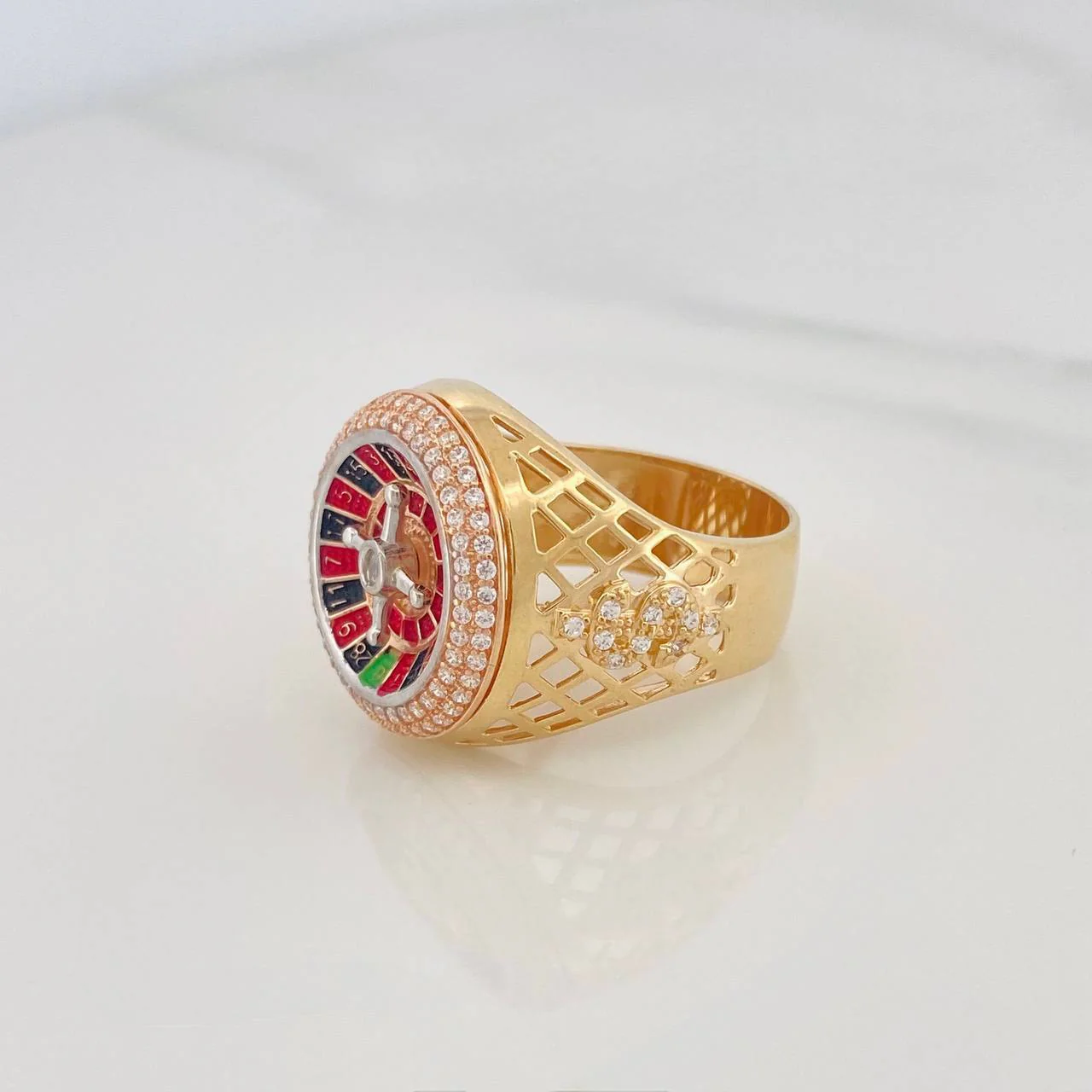Anillo Ruleta Casino 9.8g / T9 Tres Oros 18K - Image 3